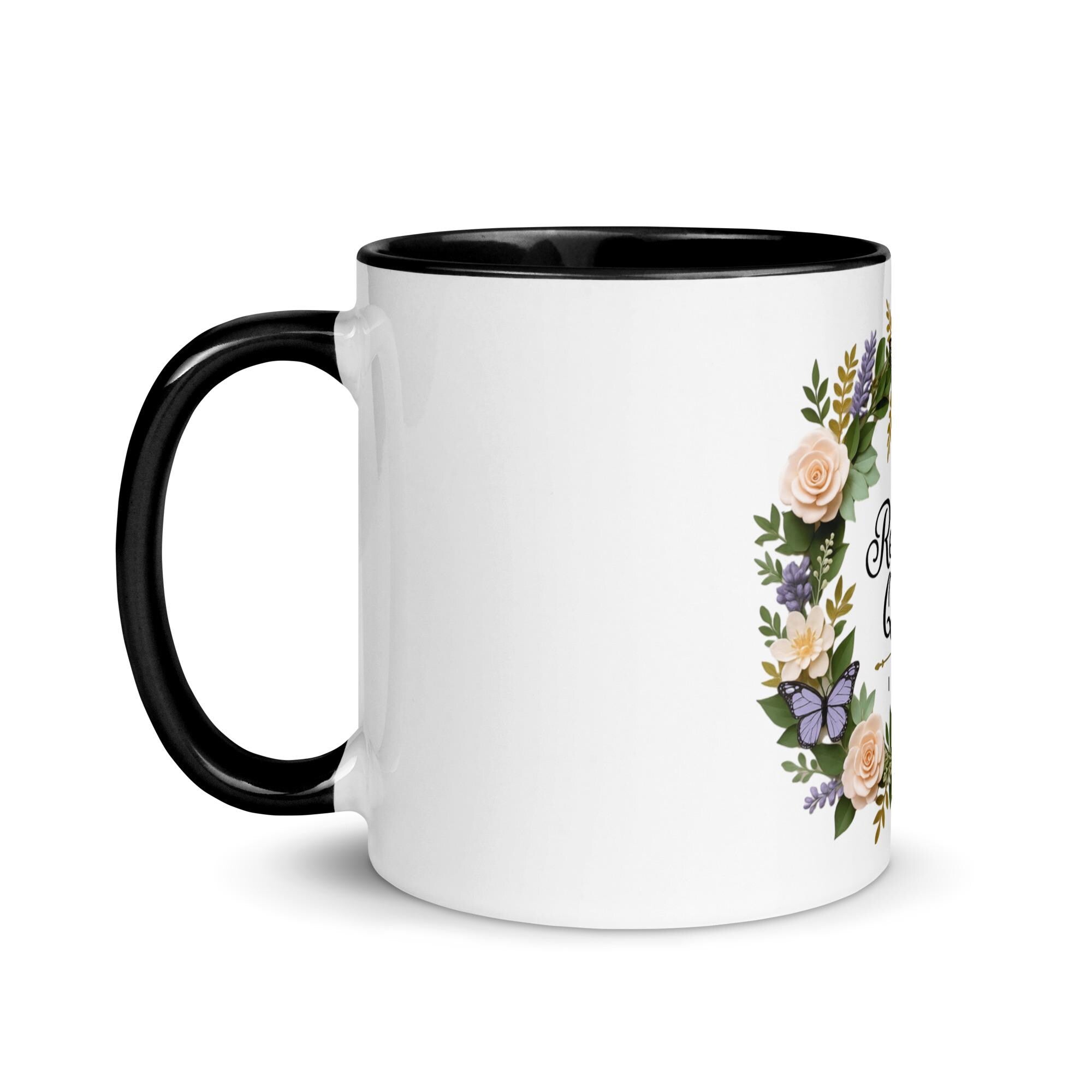 Recovery Queen Butterfly Mug: Colorful Ceramic Coffee Cup