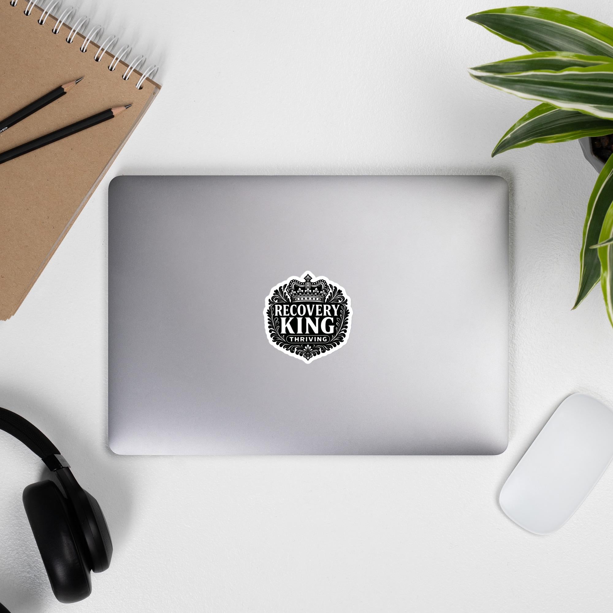 Recovery King Crown Sticker: Addiction, Cancer, Trauma Support