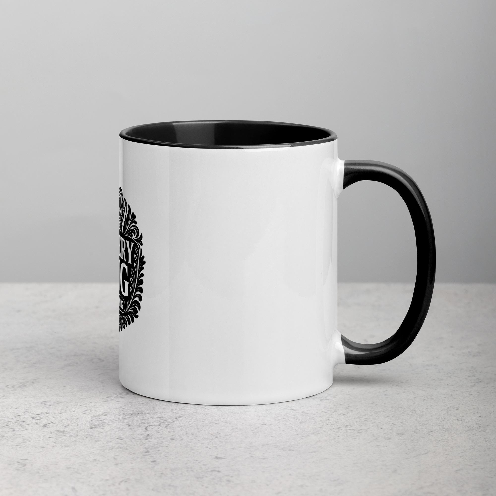 Recovery King Mug: Black Inside, Thriving Gift