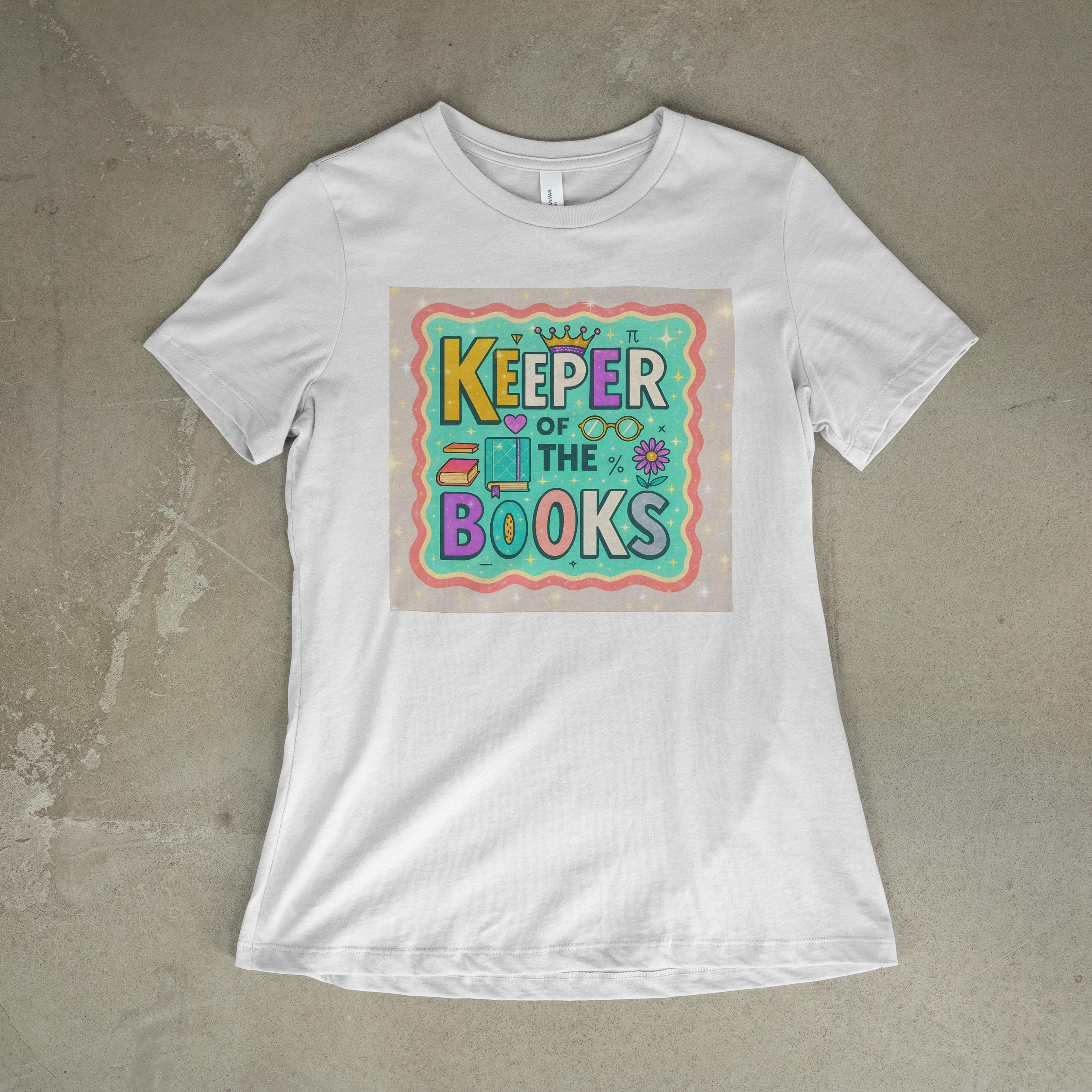Keeper of the Books PNG: Bookkeeper Shirt Design (Digital Download)