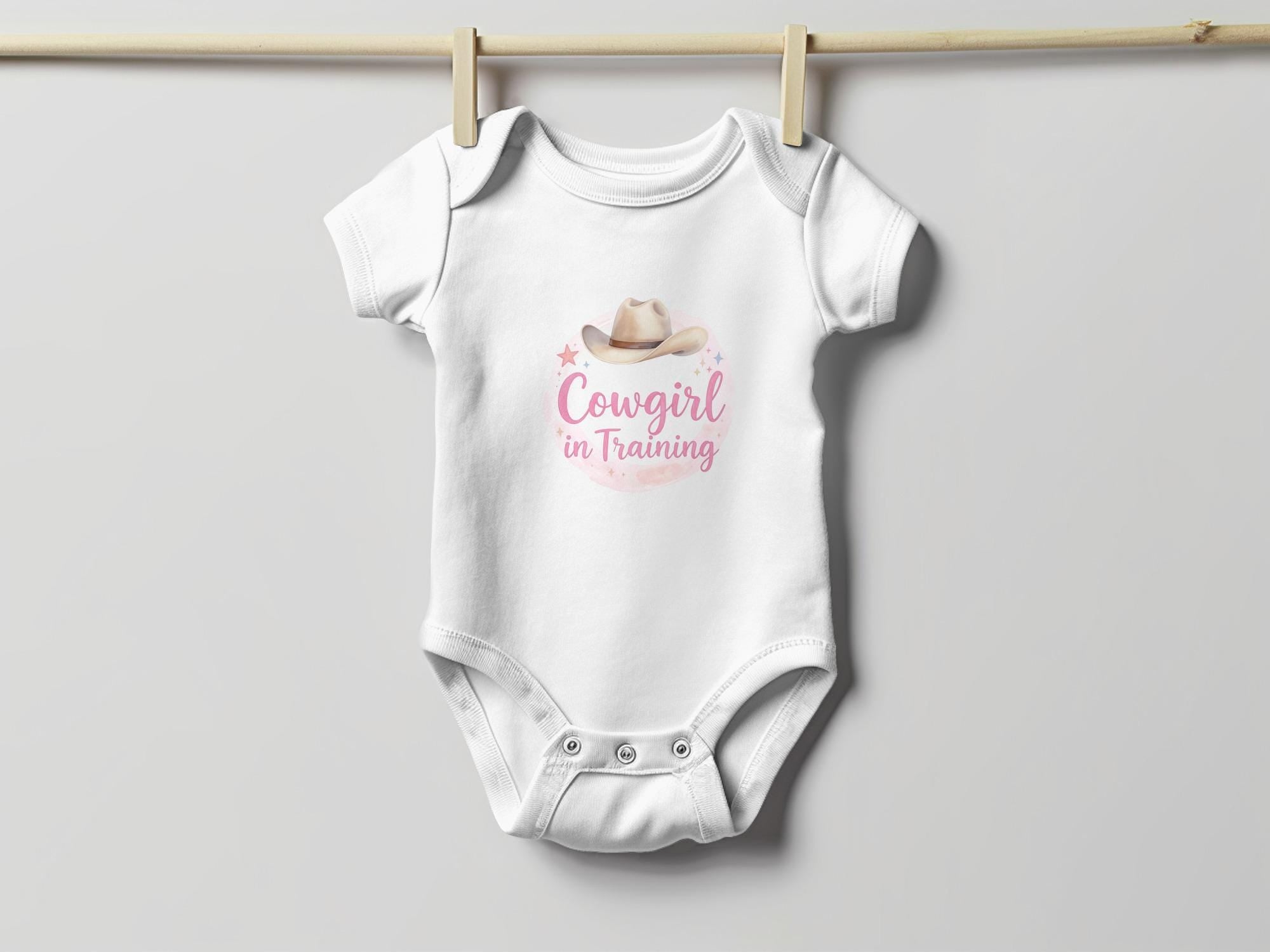 Cowgirl in Training T-Shirt, Baby Cowgirl, Future Cowgirl, Cowboy Hat Shirt, Baby Shower Gift, onesie, pink shirt, baby gift, shower gift