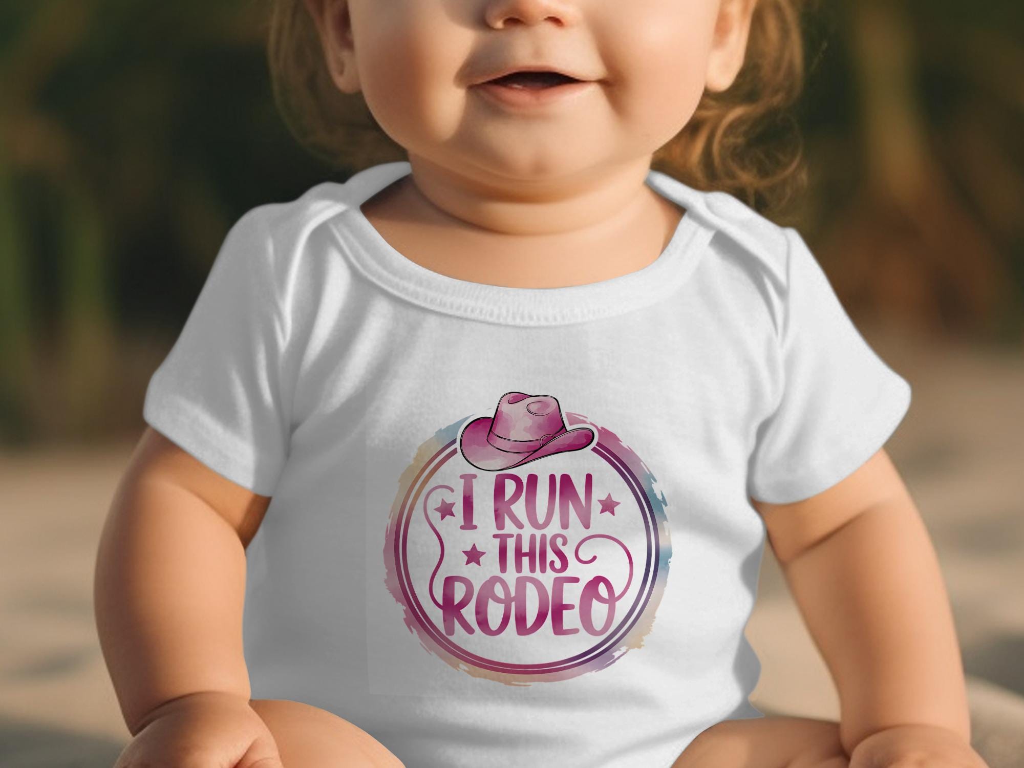 I Run This Rodeo T-Shirt, Rodeo Onesie, Cowgirl T-Shirt, Cowgirl Gift, Baby gift, Pink Rodeo Hat, Baby Shower Gift, Cowgirl Baby Outfit,gift
