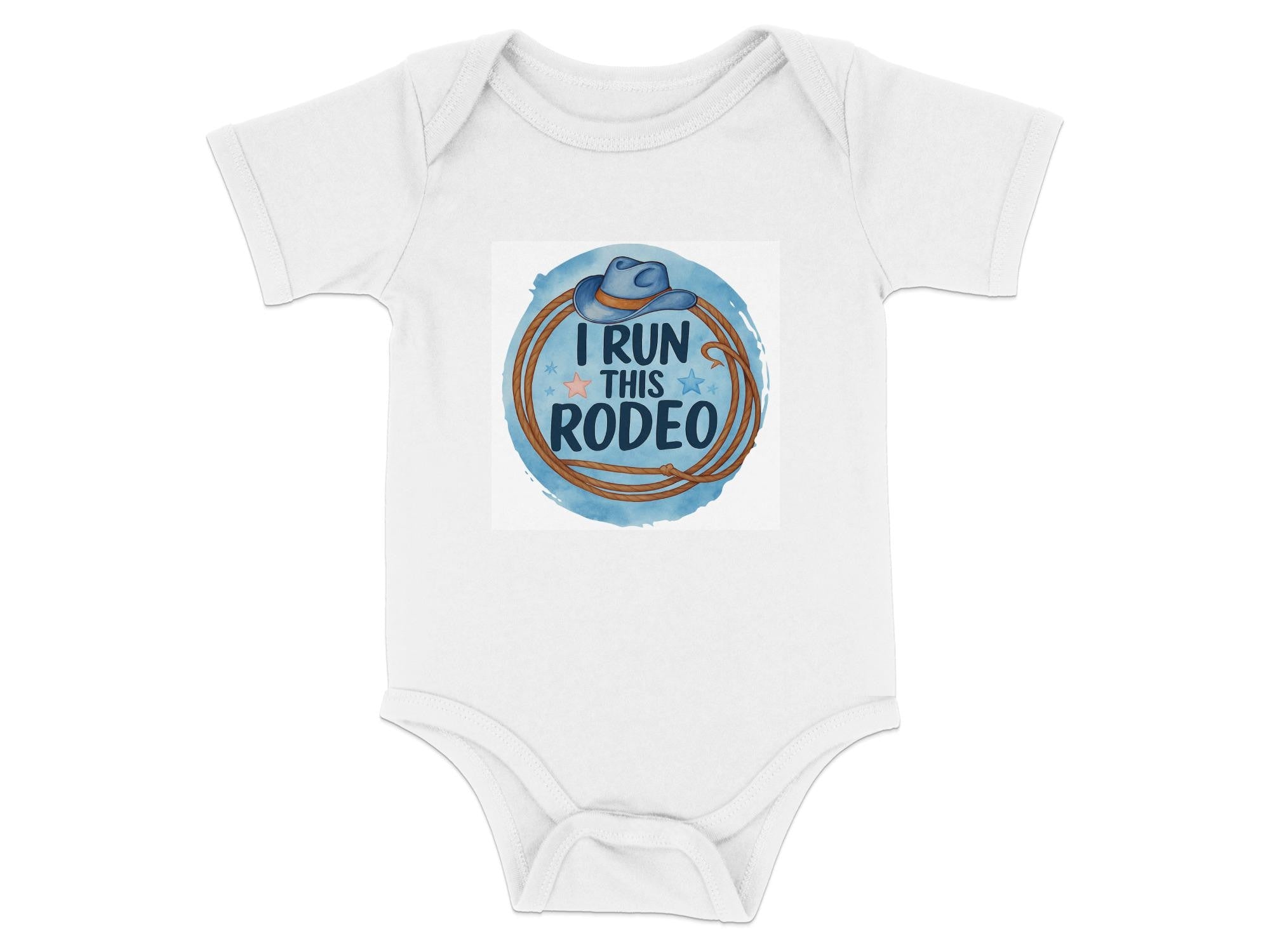I Run This Rodeo T-Shirt or Onesie: Western Baby Cowboy Outfit