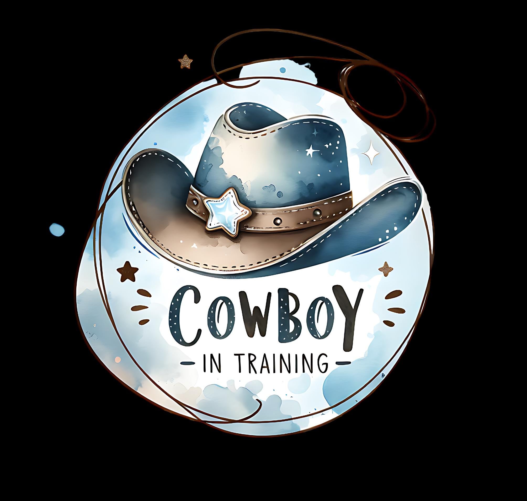 Cowboy in Training PNG: Western Baby Shower Design (Digital Download