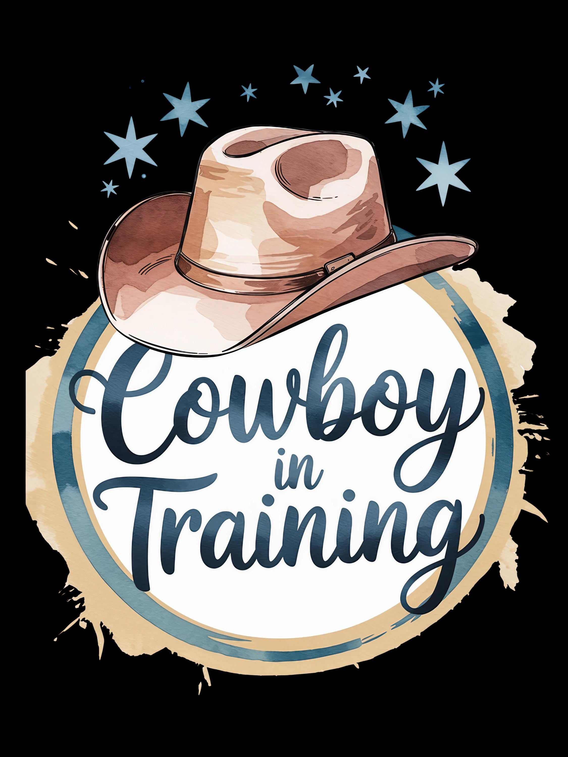Cowboy in Training PNG: Western Baby Sublimation Design (Digital Download