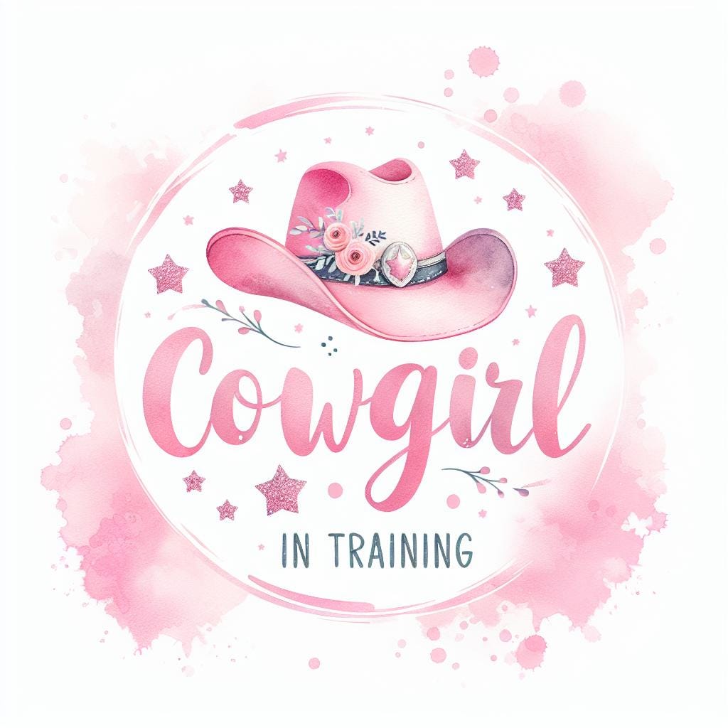 Cowgirl in Training PNG: Western Baby Girl Sublimation Design (Digital Download