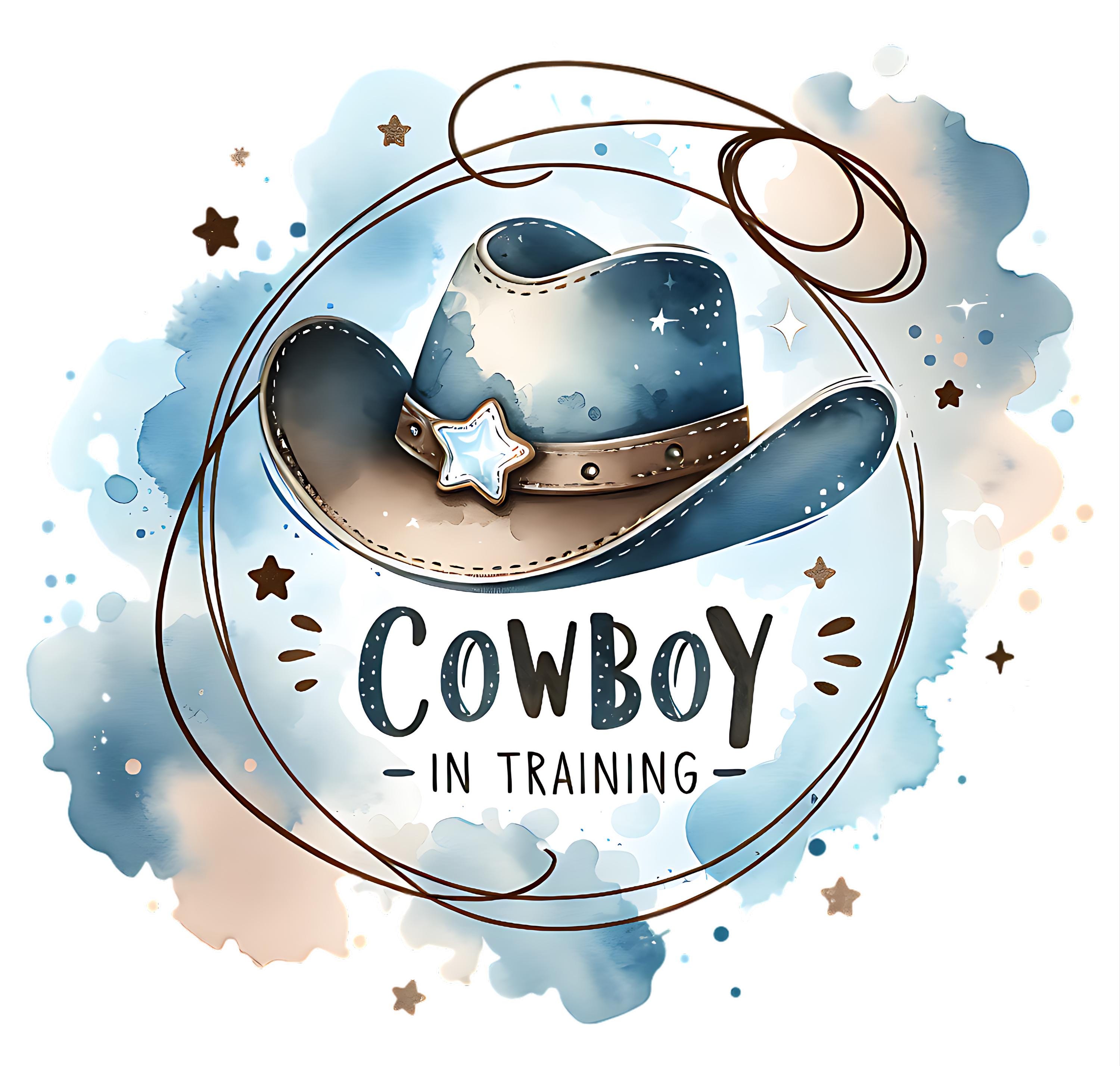 Cowboy in Training PNG: Western Baby Shower Design (Digital Download
