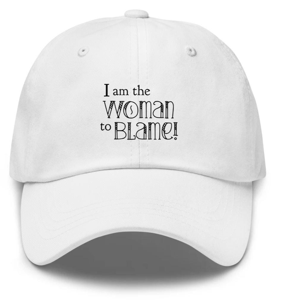 I Am The Woman To Blame Dad Hat: Jimmy Buffett Parrothead Hat