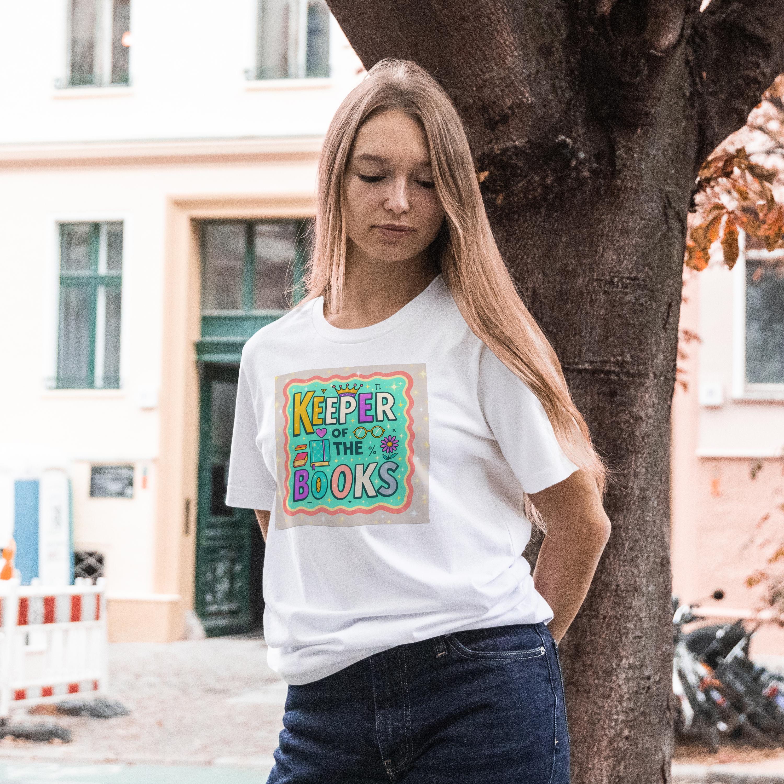 Keeper of the Books PNG: Bookkeeper Shirt Design (Digital Download)