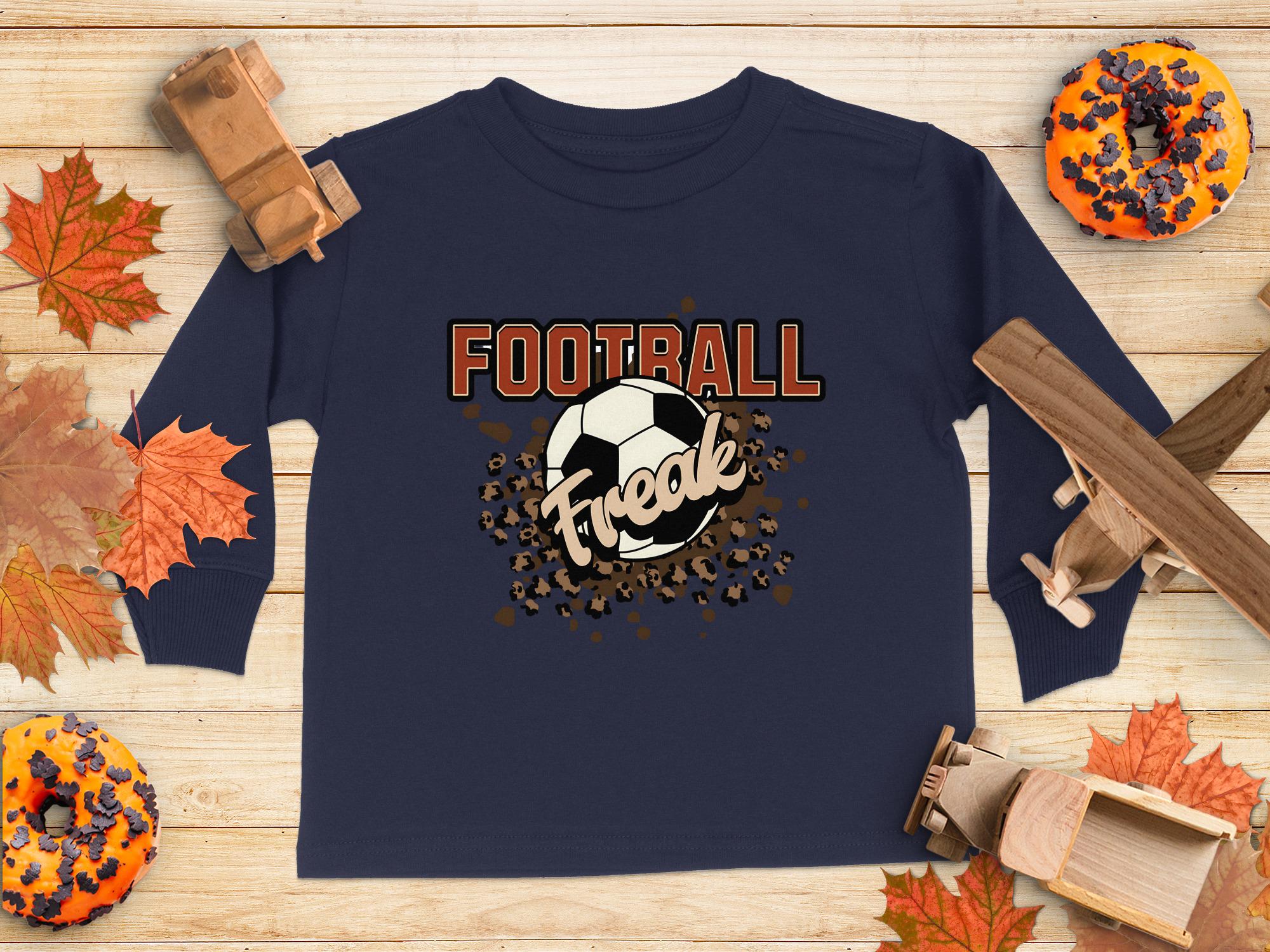 Football Freak Toddler Long Sleeve Shirt: Game Day Tee