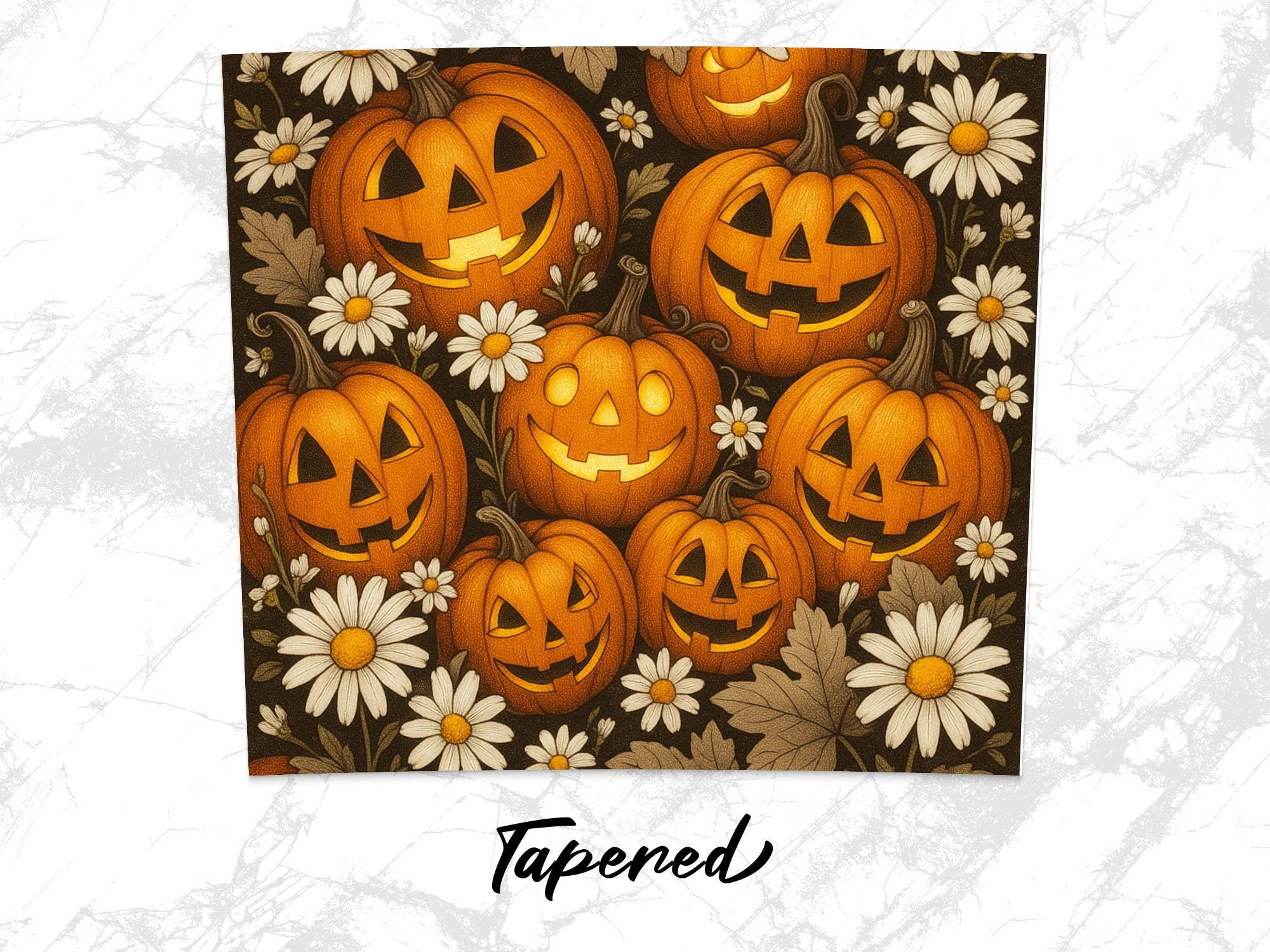 Jack O' Lantern Sublimation Design: Halloween T-Shirt & Tumbler (Digital Download)