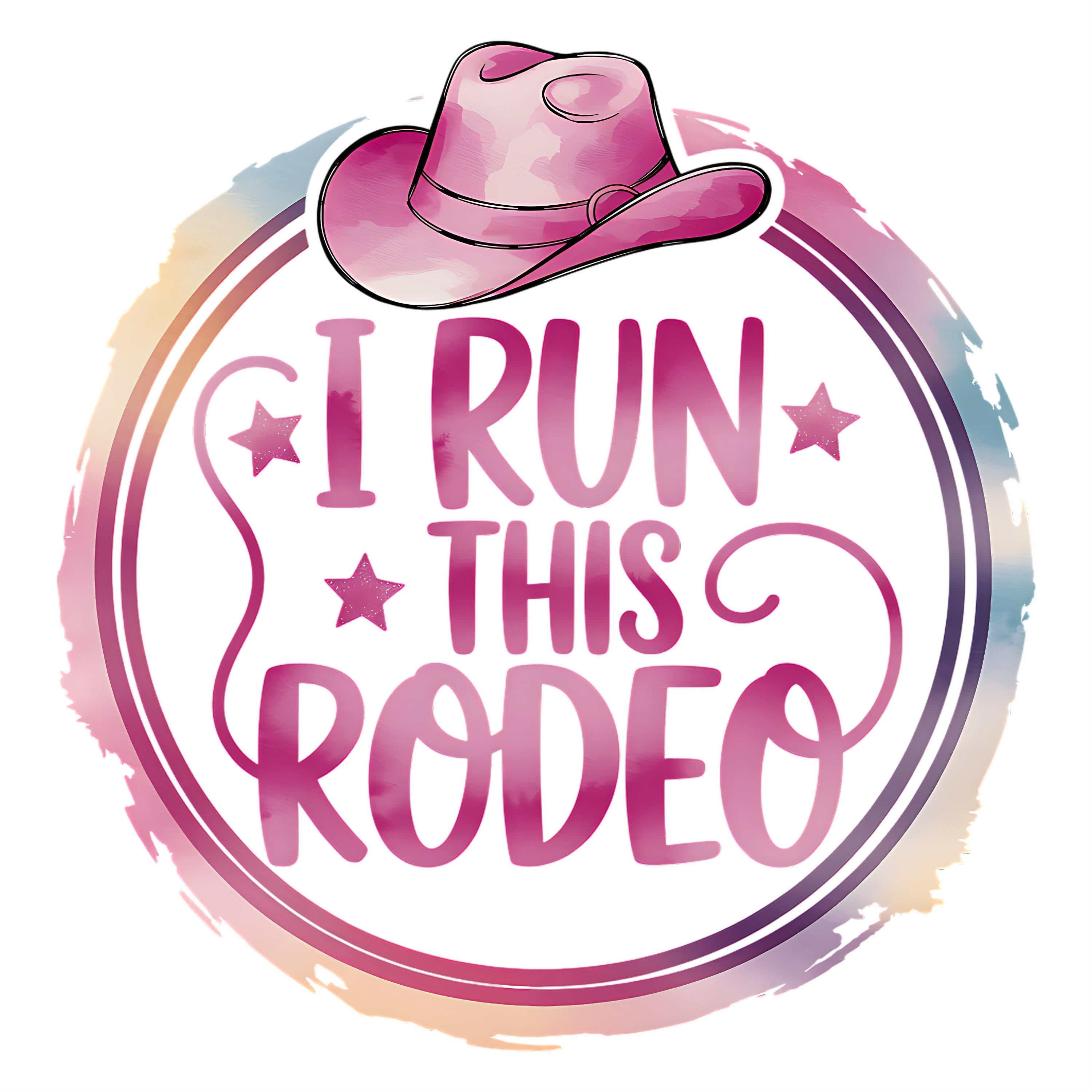 I Run This Rodeo T-Shirt, Rodeo Onesie, Cowgirl T-Shirt, Cowgirl Gift, Baby gift, Pink Rodeo Hat, Baby Shower Gift, Cowgirl Baby Outfit,gift
