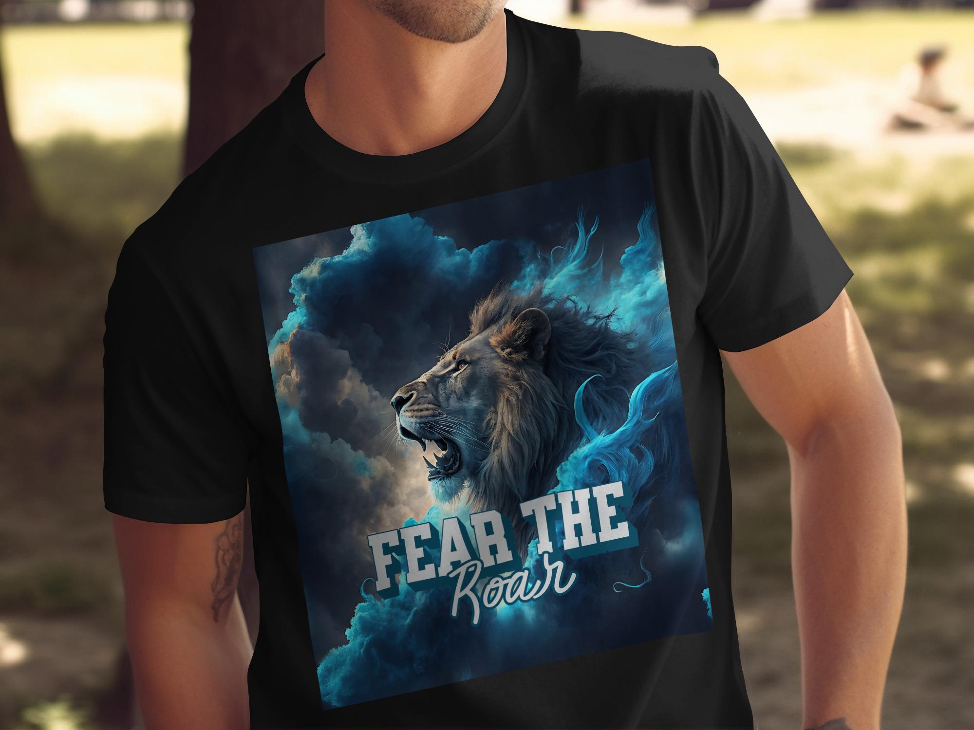 Roaring Lion Graphic T-Shirt: Fear the Roar Design