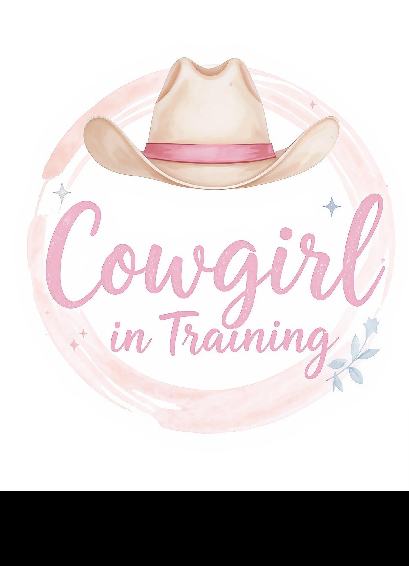 Cowgirl in Training PNG: Baby Rodeo T-Shirt Design (Digital Download