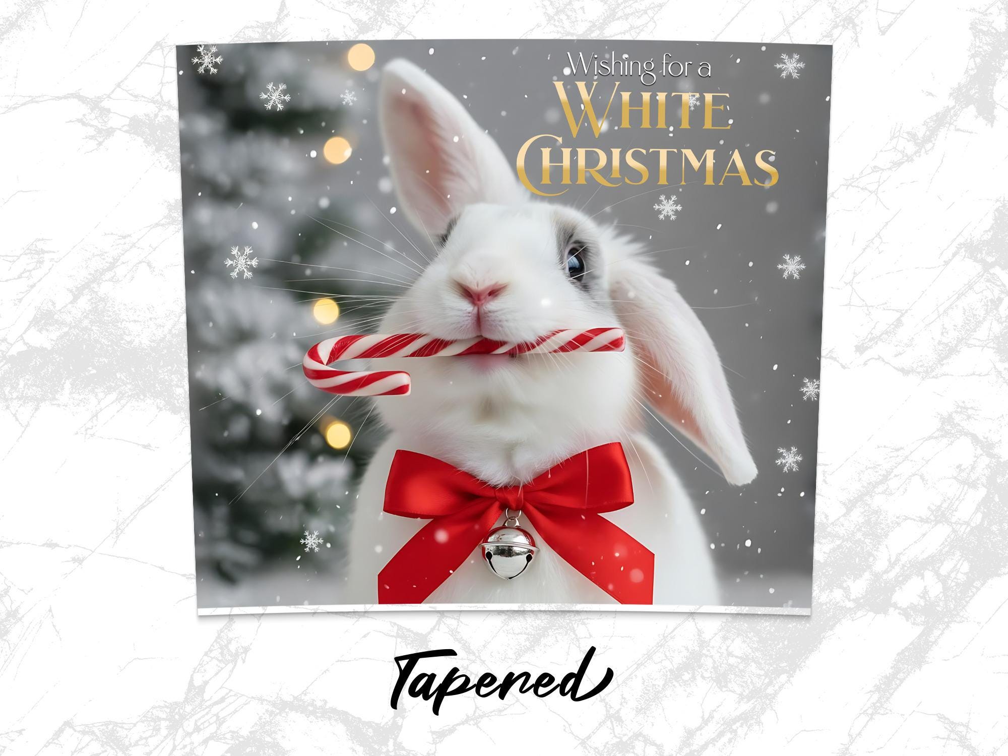 Christmas Bunny Tumbler Wrap: Holiday 20oz Sublimation Design (Digital Download)