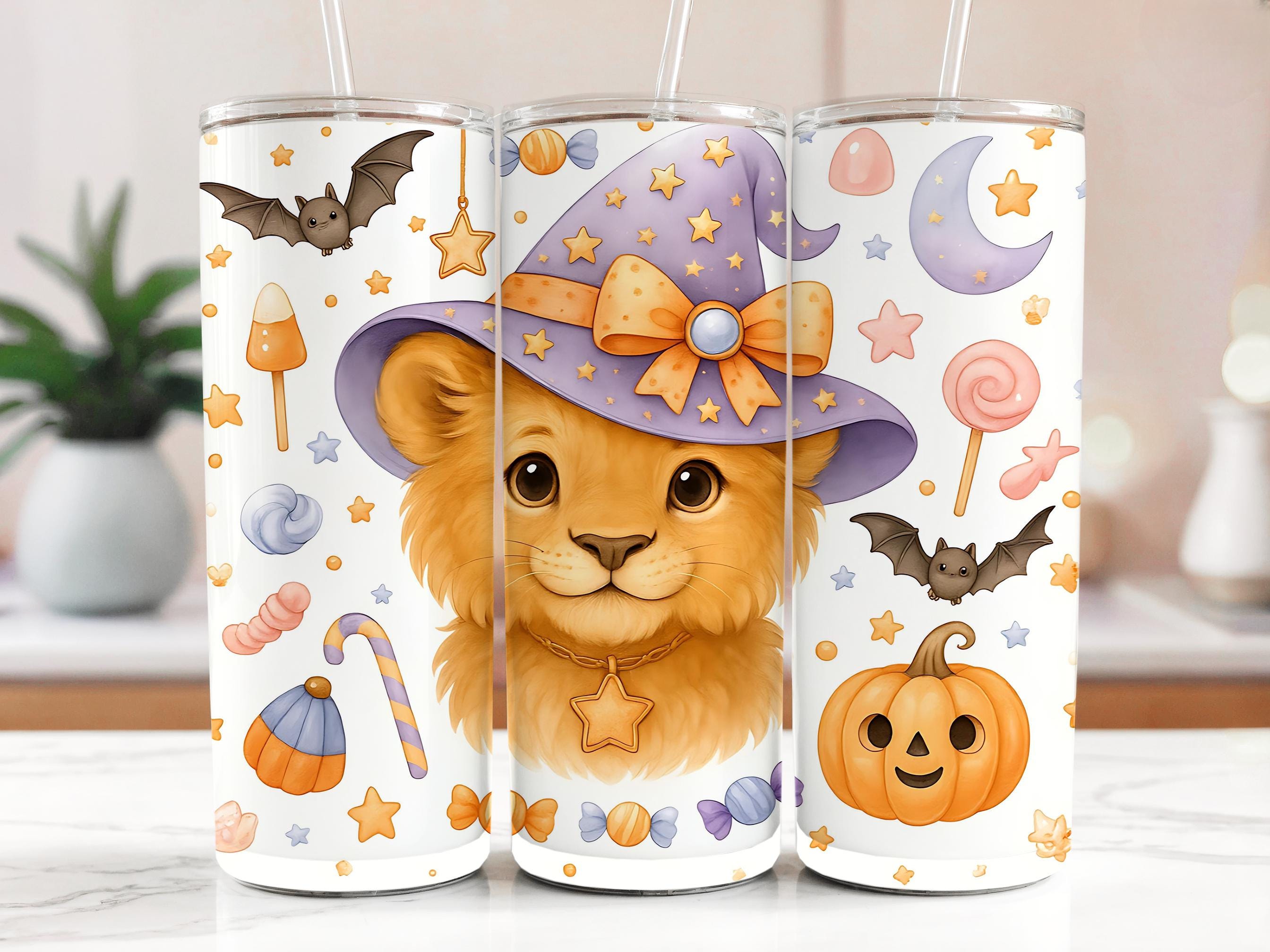 Lion cub Halloween PNG file, Halloween lion, cute boo, Trick or Treat png, cute lion png, autumn PNG, fall pumpkin, baby lion, fall lion