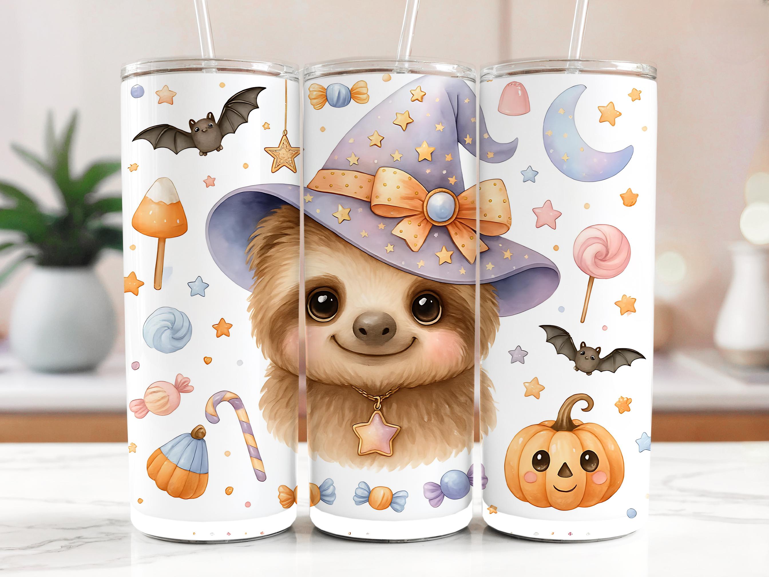 Sloth Baby Halloween PNG file, Halloween sloth, cute boo, Trick or Treat png, cute sloth png, candy sloth, fall pumpkin, baby sloth, sloth