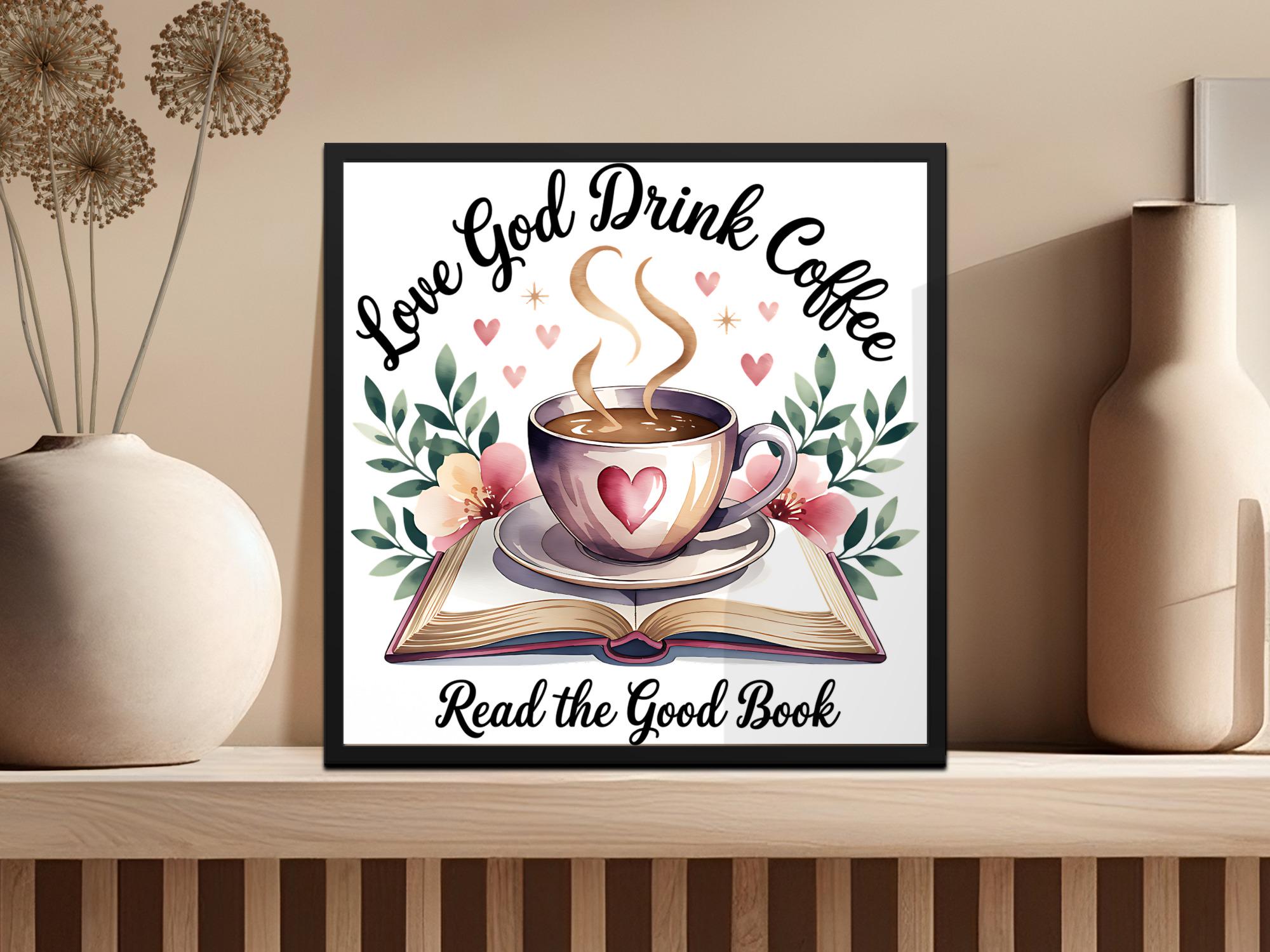 Christian Coffee Lover PNG: Religious Sublimation Design (Digital Download)