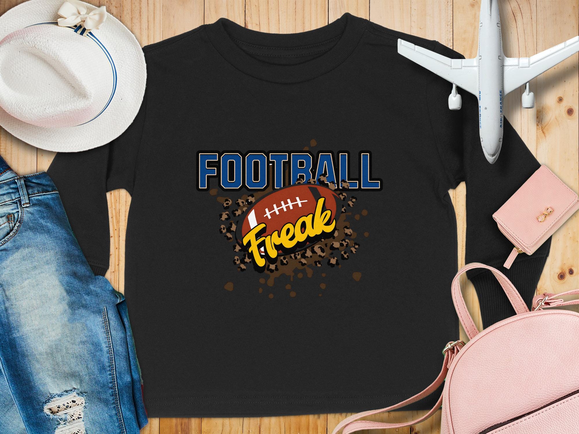Football Freak Toddler T-Shirt: Game Day Long Sleeve