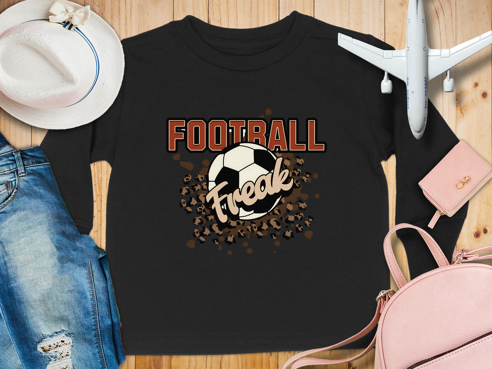 Football Freak Toddler Long Sleeve Shirt: Game Day Tee