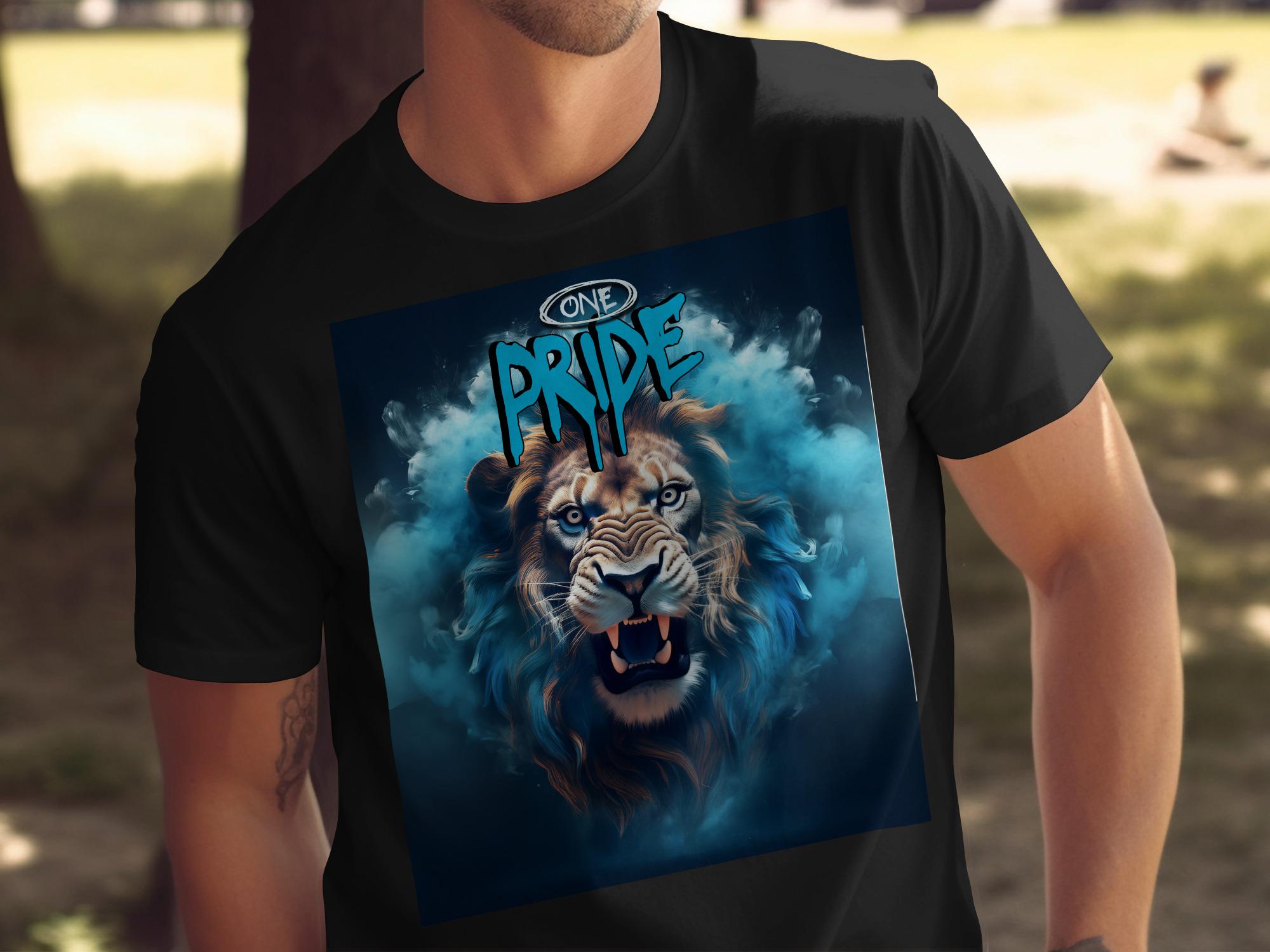 Roaring Lion Graphic Tee: Fierce Wildlife Shirt, One Pride, Animal Lover Gift