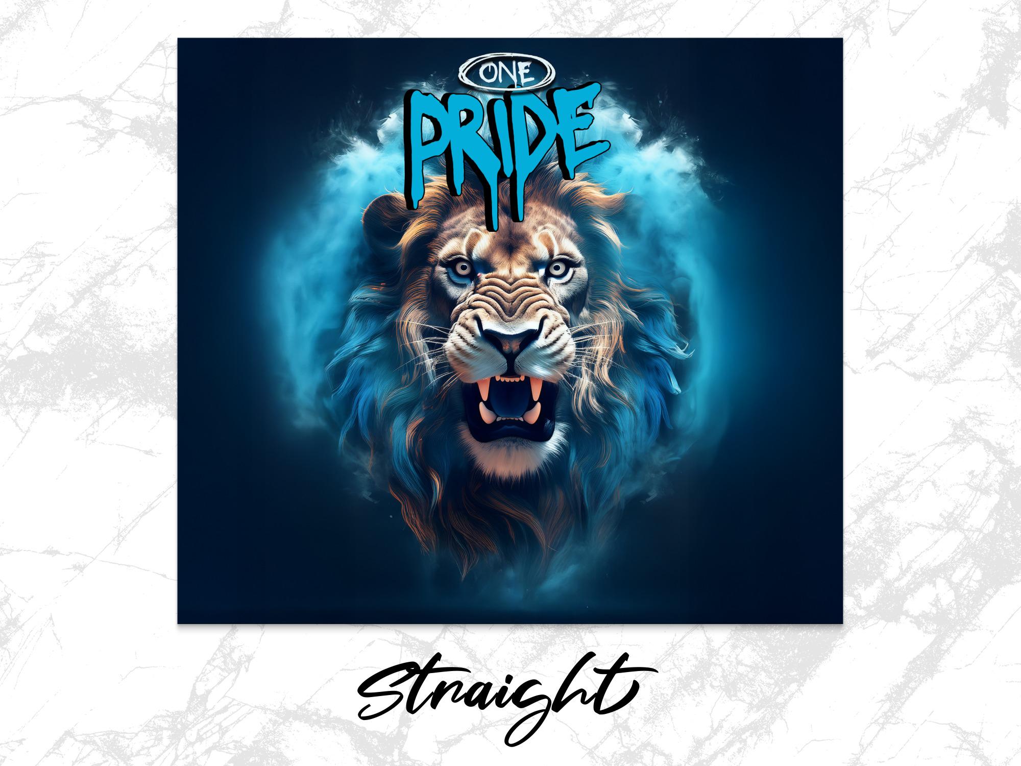 Pride Lion Tumbler Wrap: Angry Lions Sublimation Design (Digital Download)