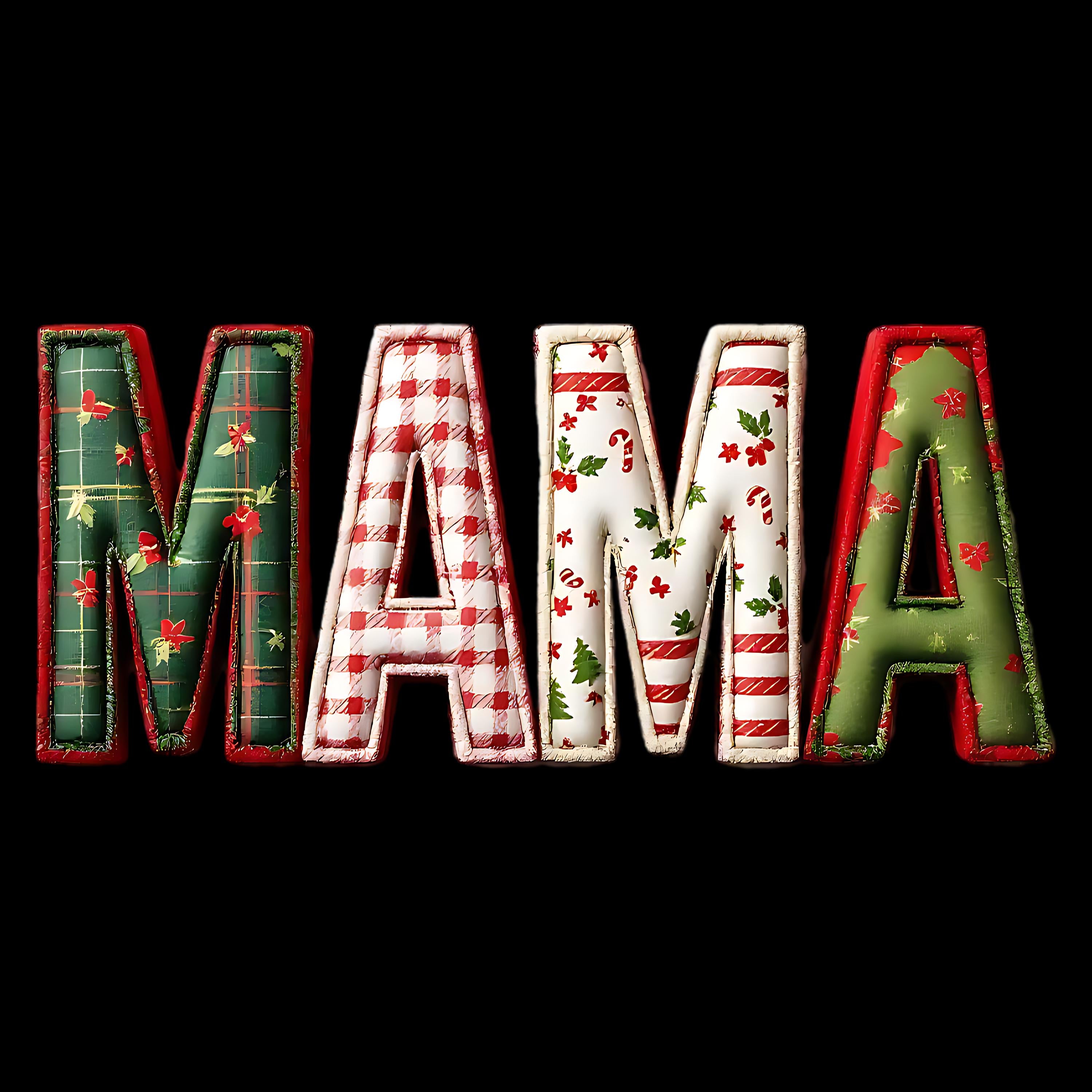 Christmas Mama Print: Holiday Letters Art (Digital Download)