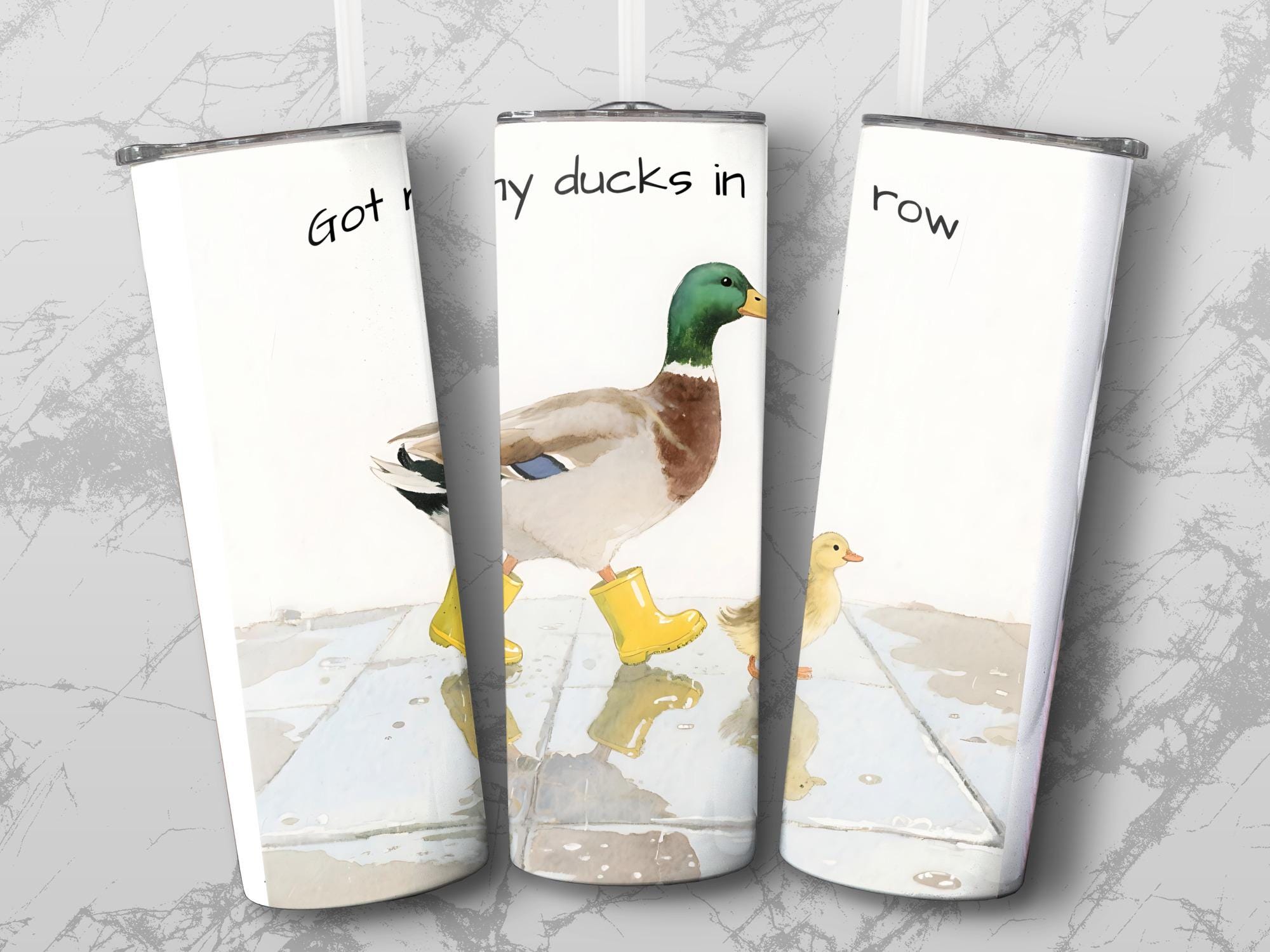 Ducklings in Rubber Boots PNG: Mom and Baby Sublimation Design (Digital Download)
