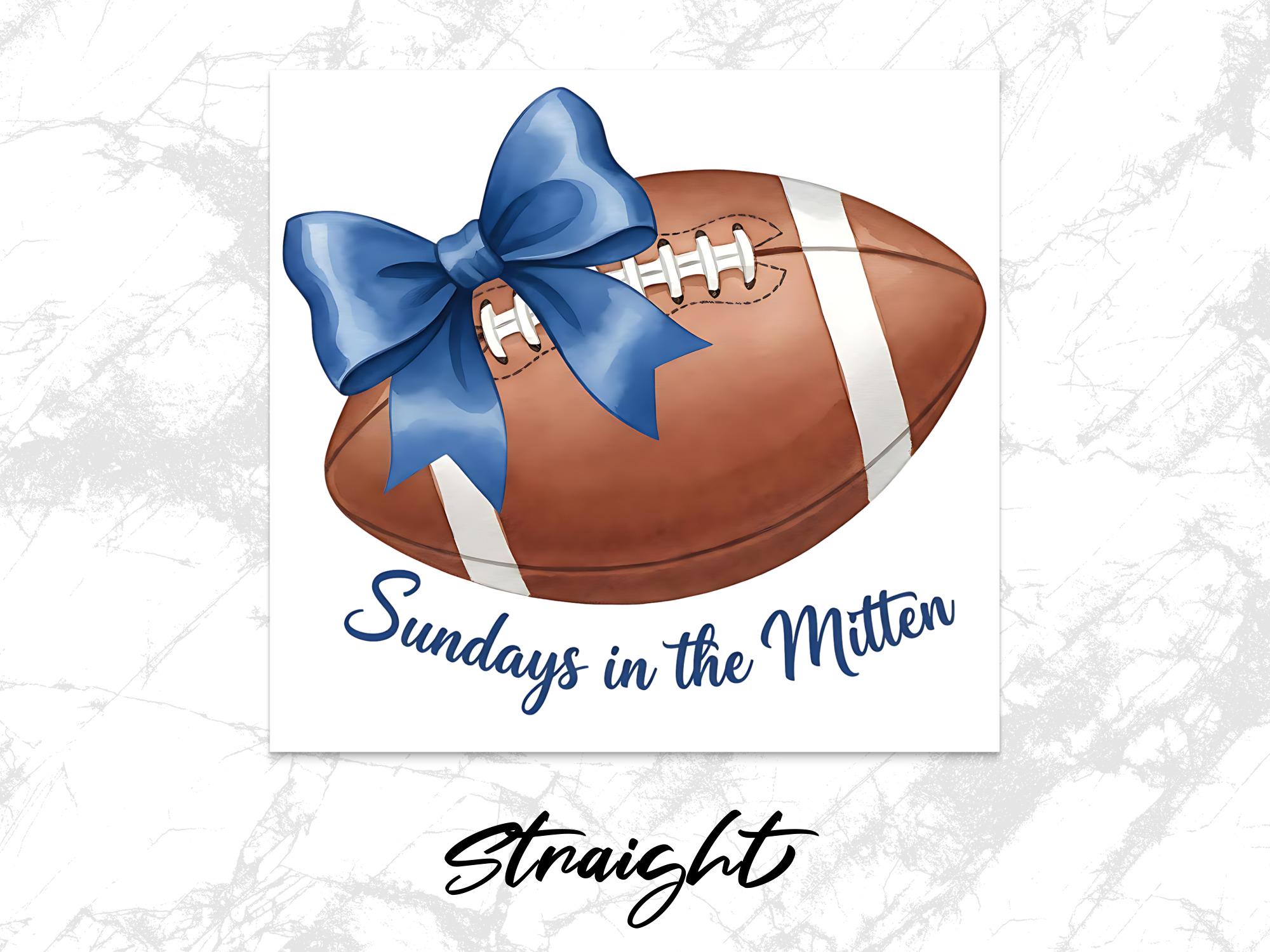 Football Tumbler Wrap: Michigan Game Day, Bow Design (Digital Download)