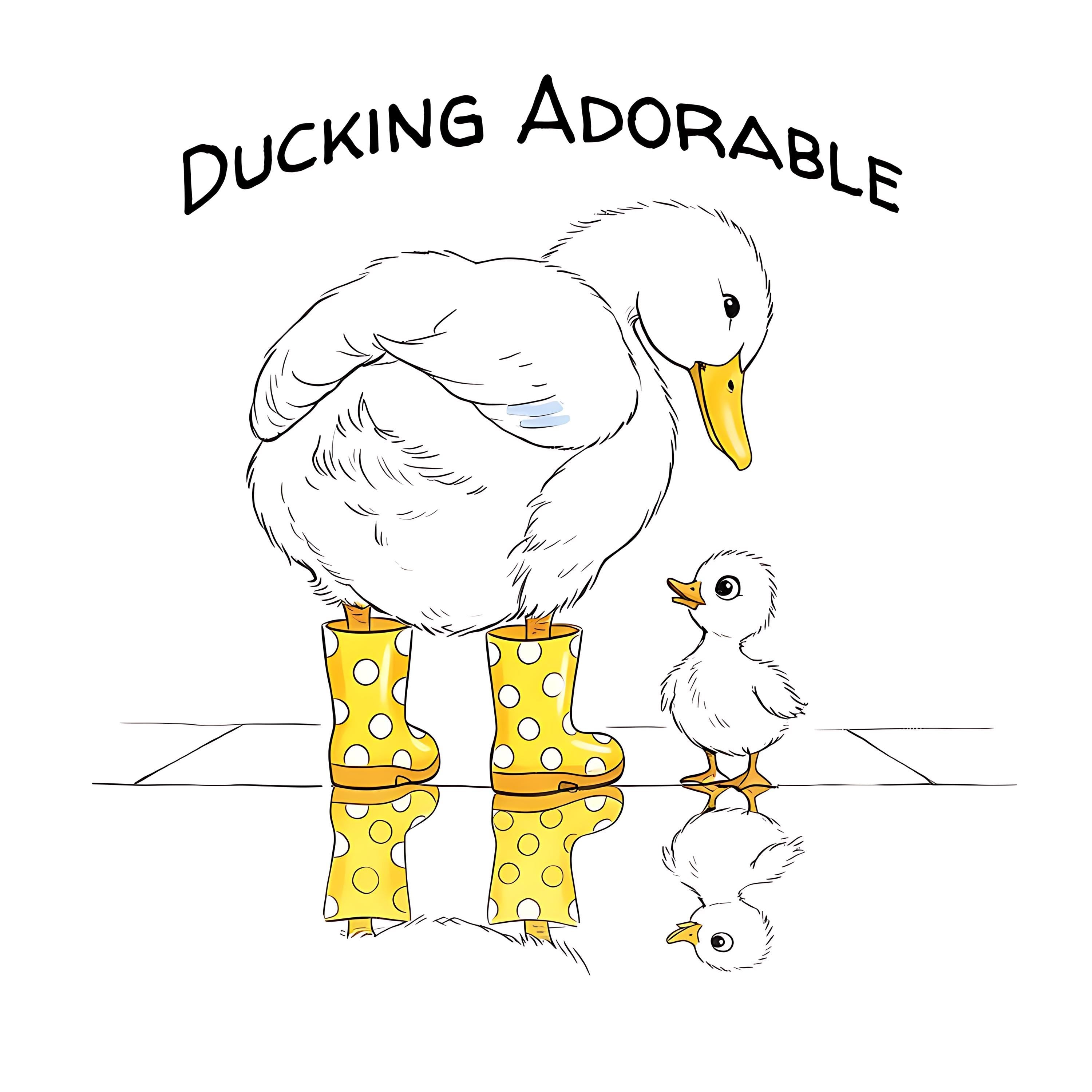 Duckling PNG: Adorable Duck Art, Nursery Decor (Digital Download)