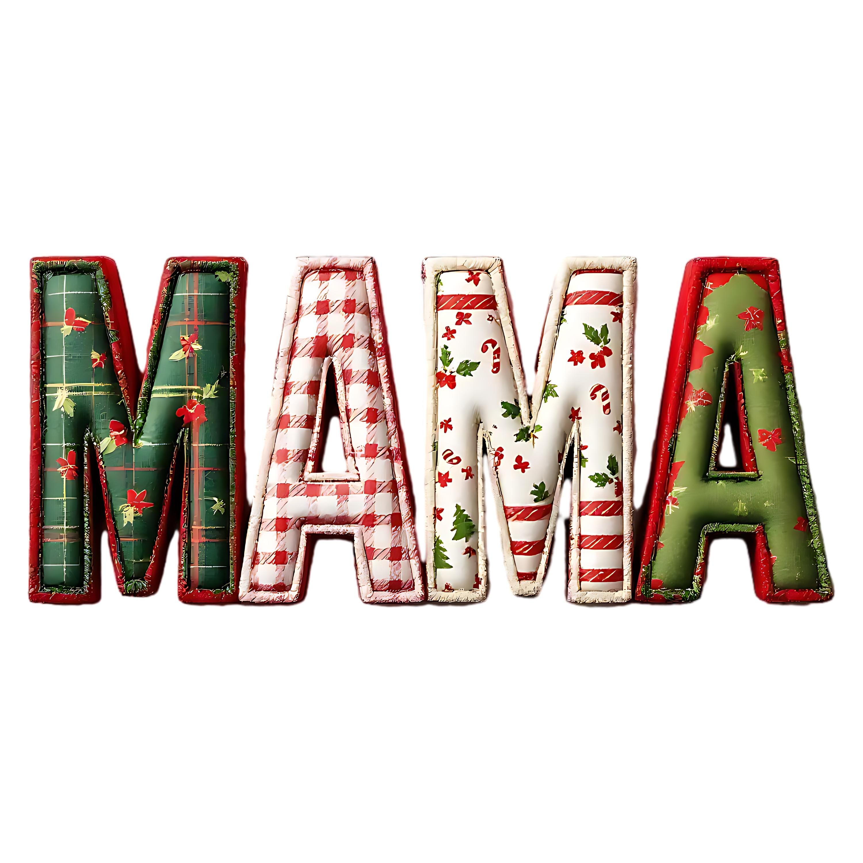 Christmas Mama Print: Holiday Letters Art (Digital Download)