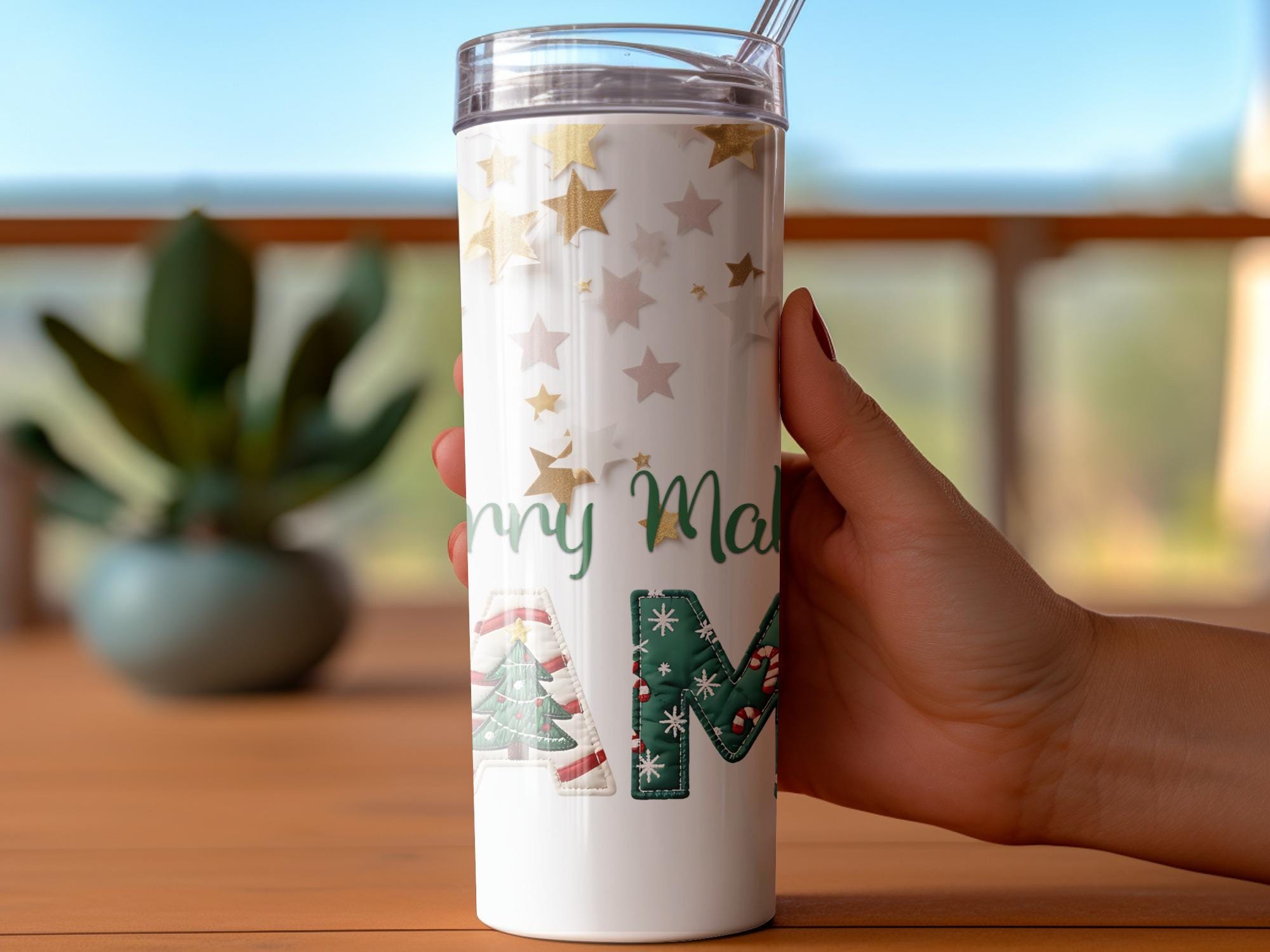 Merry Making Mama Tumbler Wrap - Christmas Sublimation Design (Digital Download)