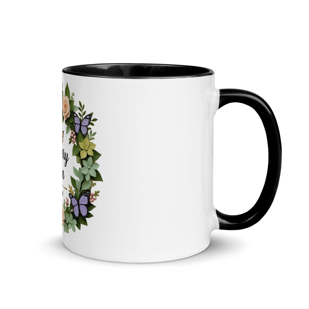 Recovery Queen Butterfly Mug: Colorful Ceramic Coffee Cup