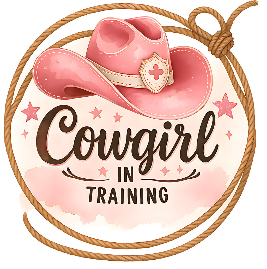 Cowgirl in Training Shirt, Pink Hat Tee, Future Rodeo Star Onesie, Western Baby Gift, Pink Cowboy , Little Cowgirl Gift, Baby shower gift,