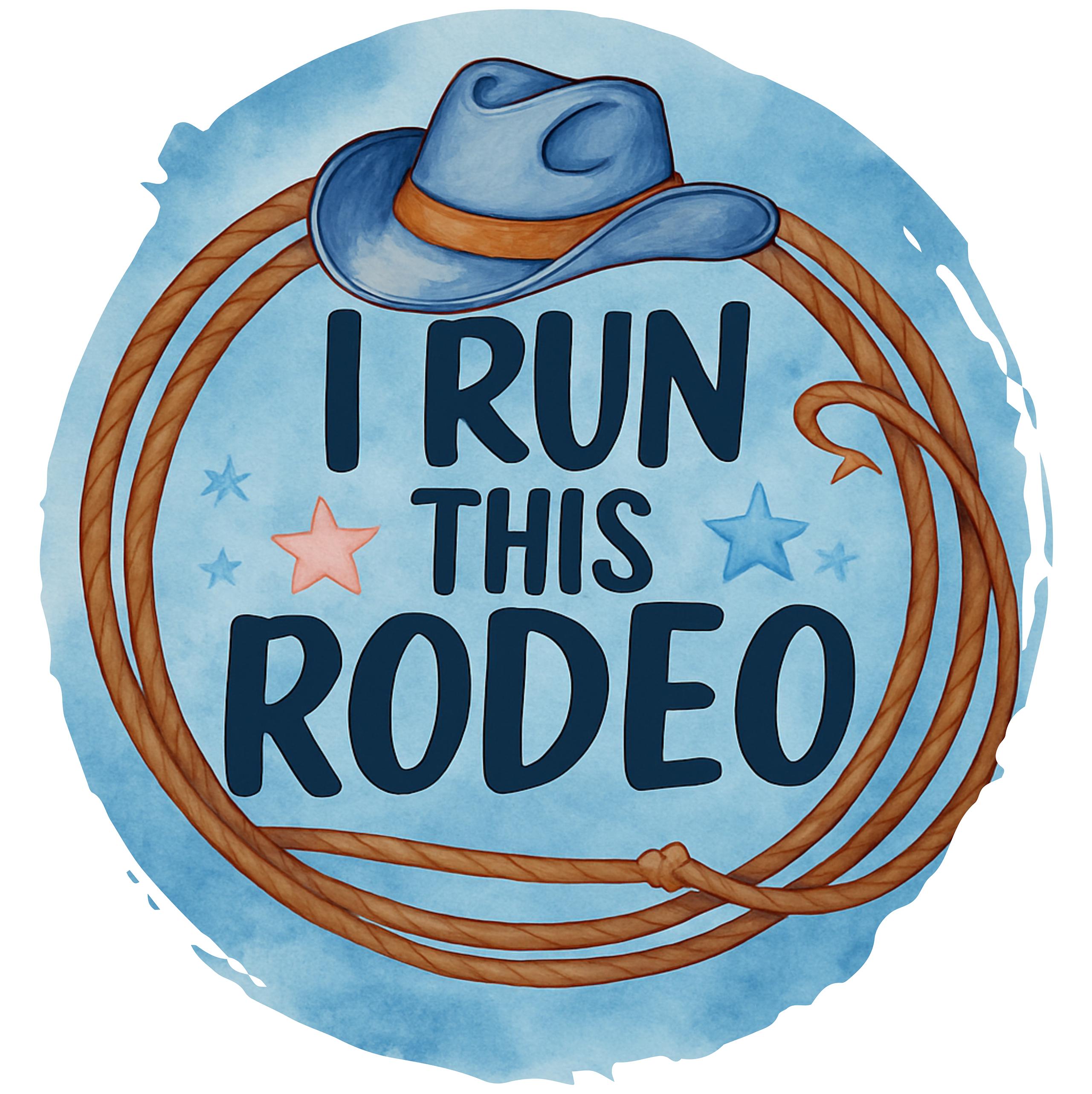 I Run This Rodeo T-Shirt or Onesie: Western Baby Cowboy Outfit