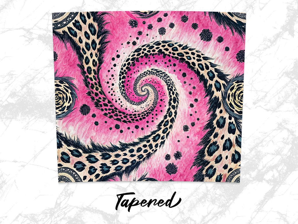Pink Leopard Tumbler Wrap: Sublimation Skinny Tumbler Design (Digital Download)