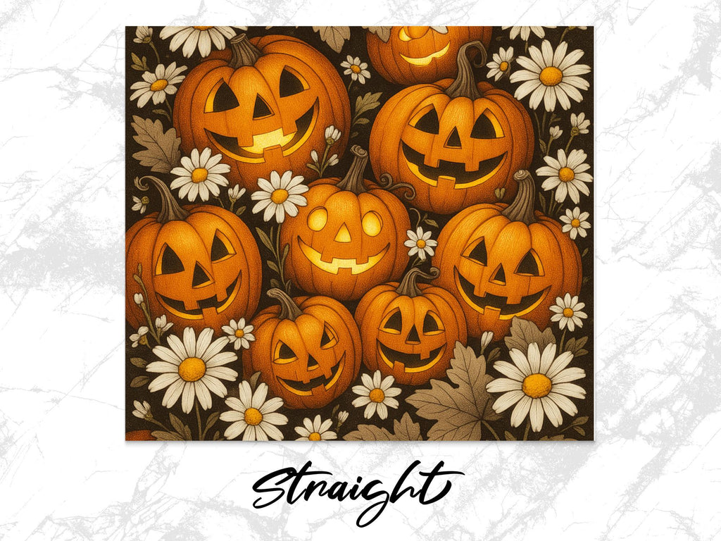 Jack O' Lantern Sublimation Design: Halloween T-Shirt & Tumbler (Digital Download)