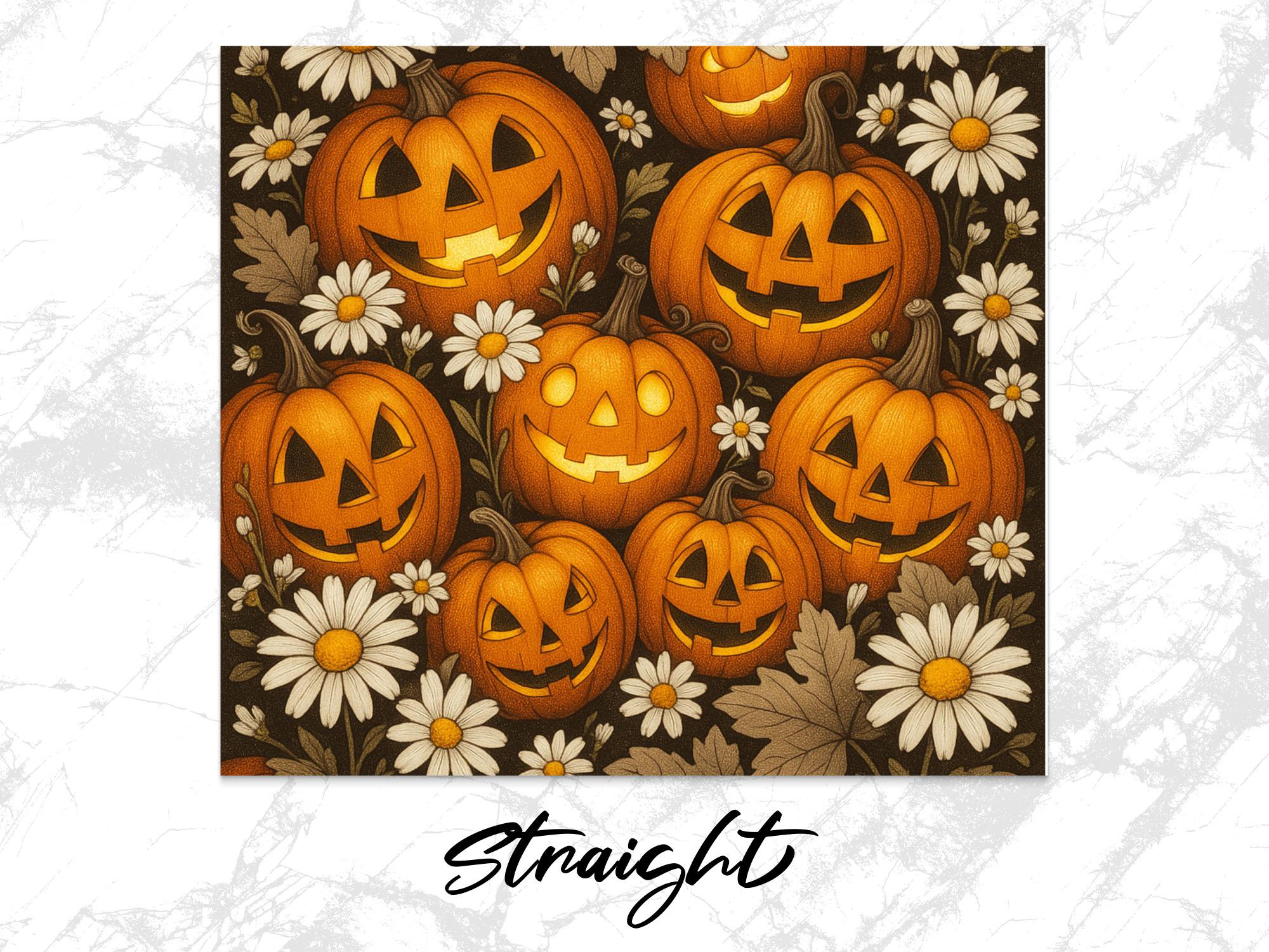 Jack O' Lantern Sublimation Design: Halloween T-Shirt & Tumbler (Digital Download)