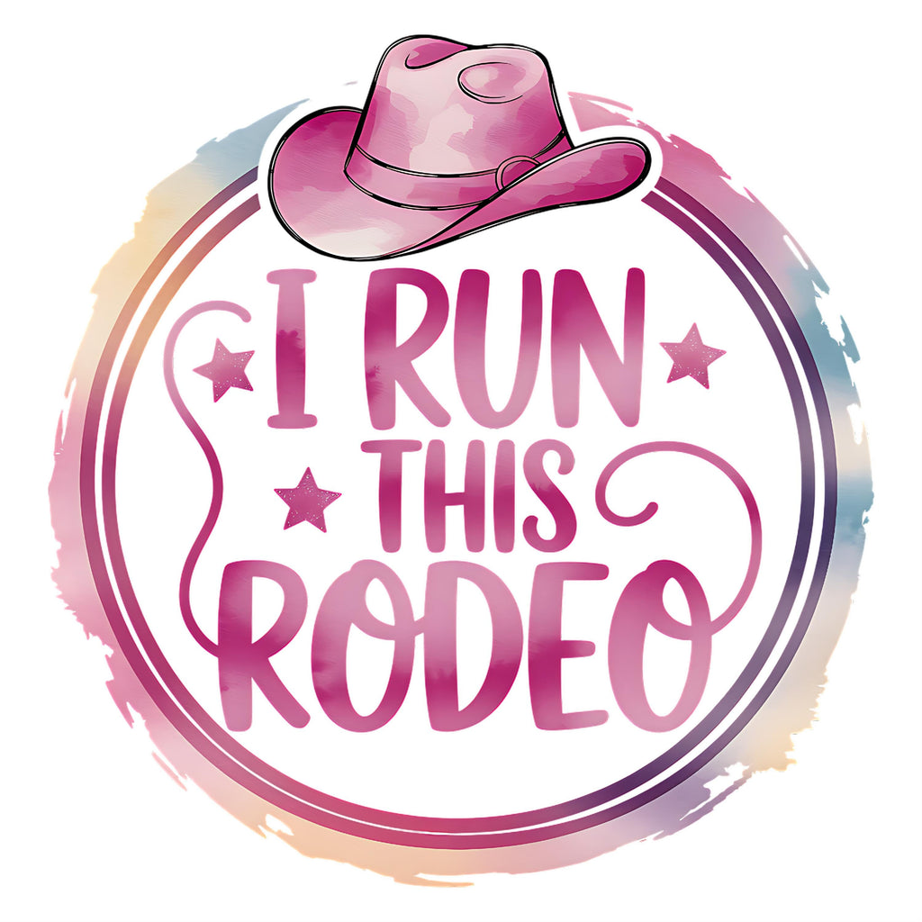 I Run This Rodeo T-Shirt, Rodeo Onesie, Cowgirl T-Shirt, Cowgirl Gift, Baby gift, Pink Rodeo Hat, Baby Shower Gift, Cowgirl Baby Outfit,gift