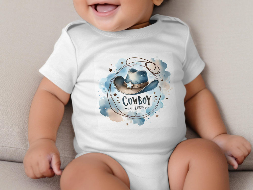 Cowboy in Training Baby Shirt: Western Onesie, Rodeo Theme