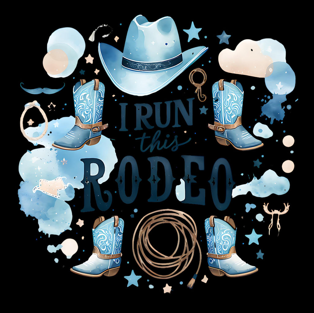 I Run This Rodeo PNG: Western Baby Clipart (Digital Download)
