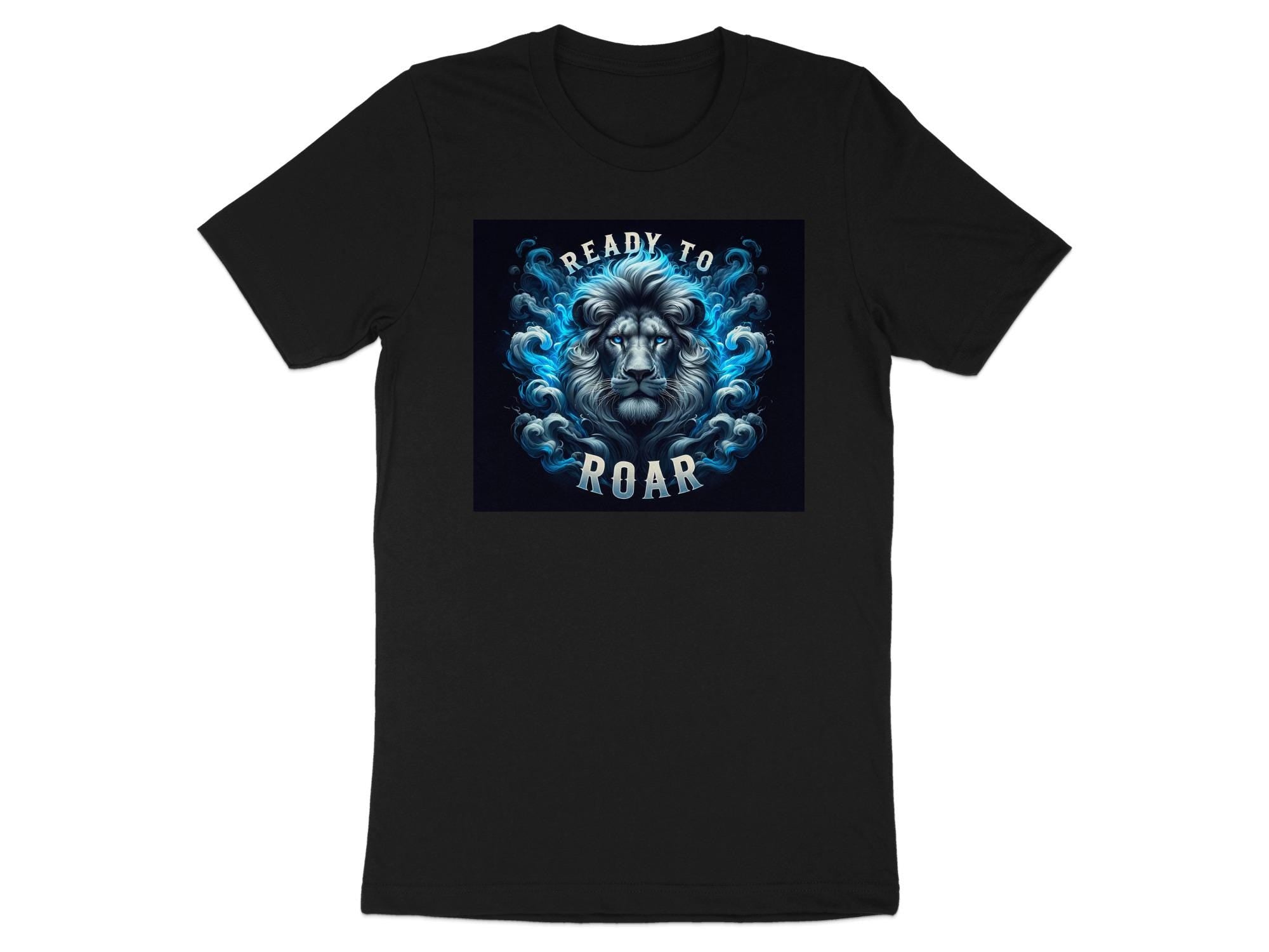 Ready To Roar Lion t-shirt, Blue Lion, King Lion, Roaring Lion, Lions lover, Lion art shirt, Lion gift shirt, Cool Lion tee