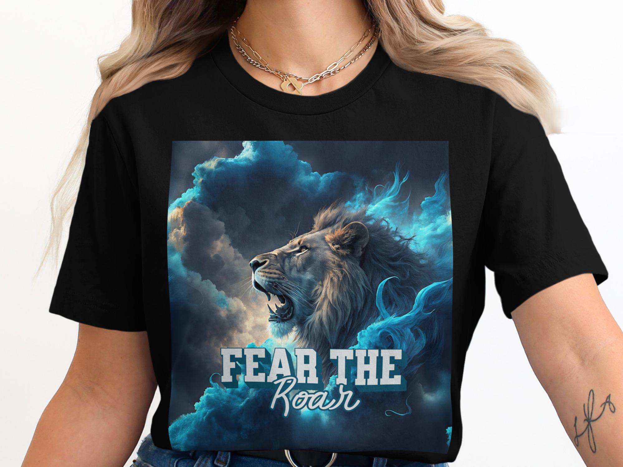 Roaring Lion Graphic T-Shirt: Fear the Roar Design