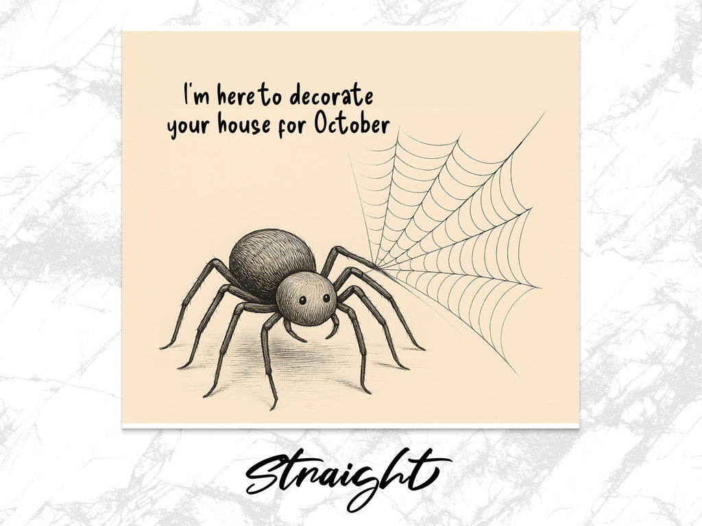 Halloween Spider Tumbler Wrap: Spooky Season 20oz Design (Digital Download)