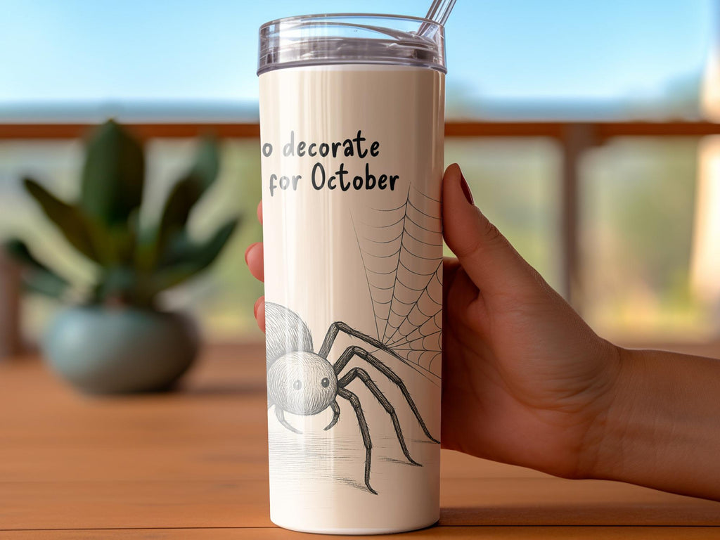 Halloween Spider Tumbler Wrap: Spooky Season 20oz Design (Digital Download)