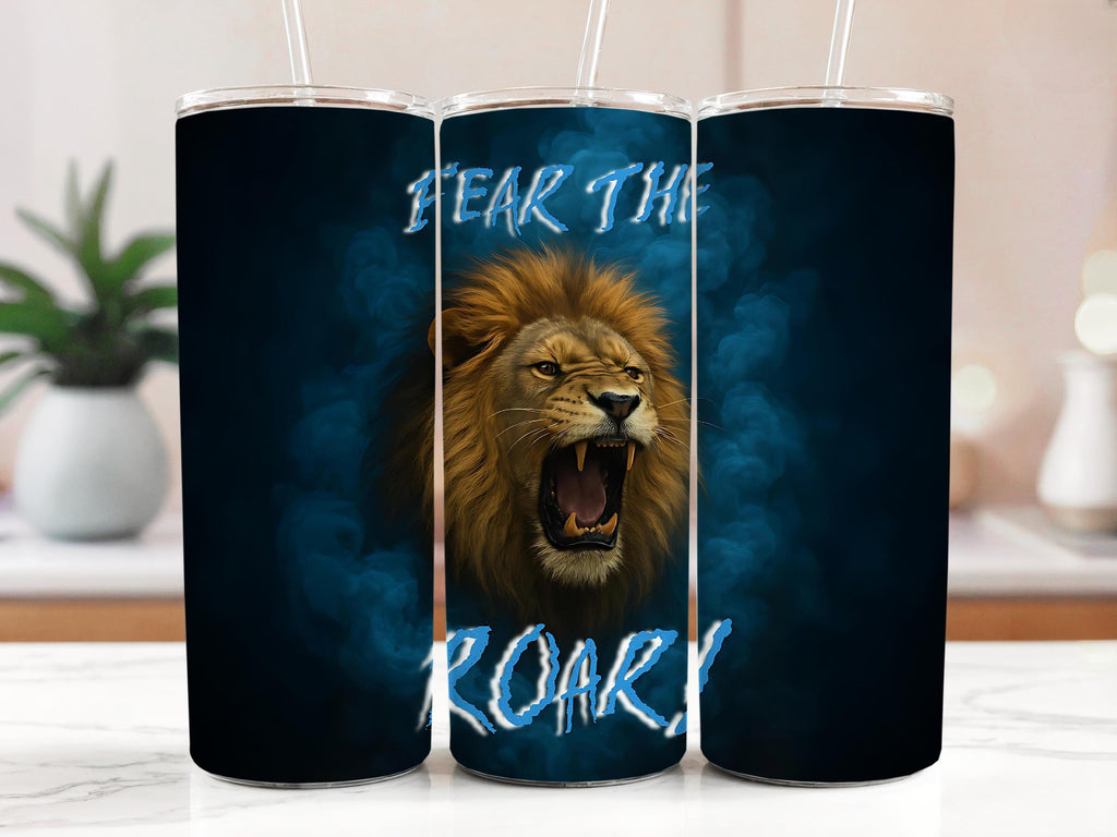 Roaring Lion Tumbler Wrap Design: Fear The Roar (Digital Download)