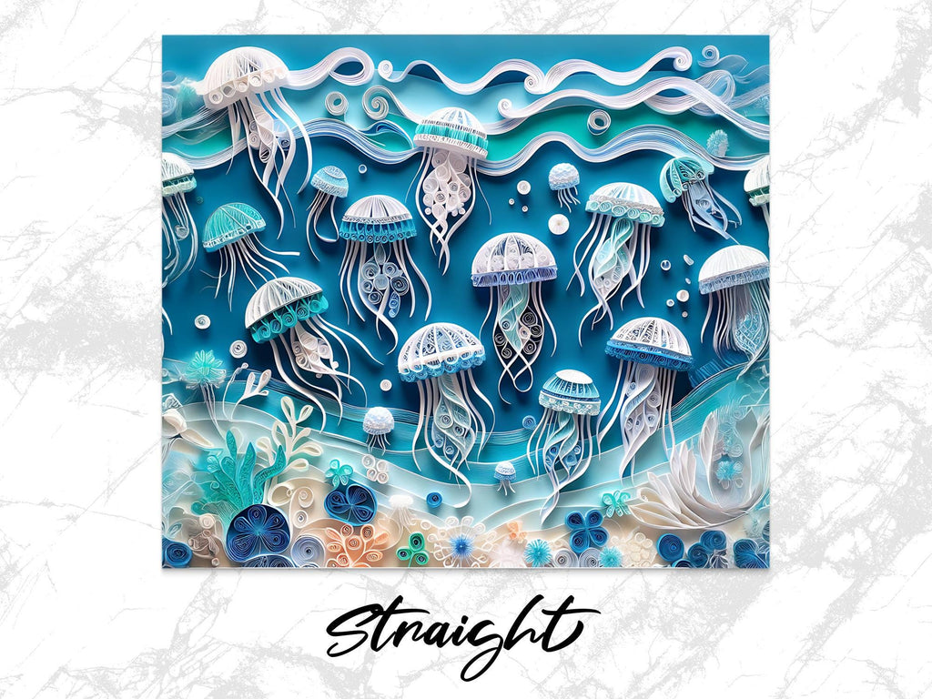 Jellyfish Tumbler Wrap: Under The Sea Sublimation Design (Digital Download)