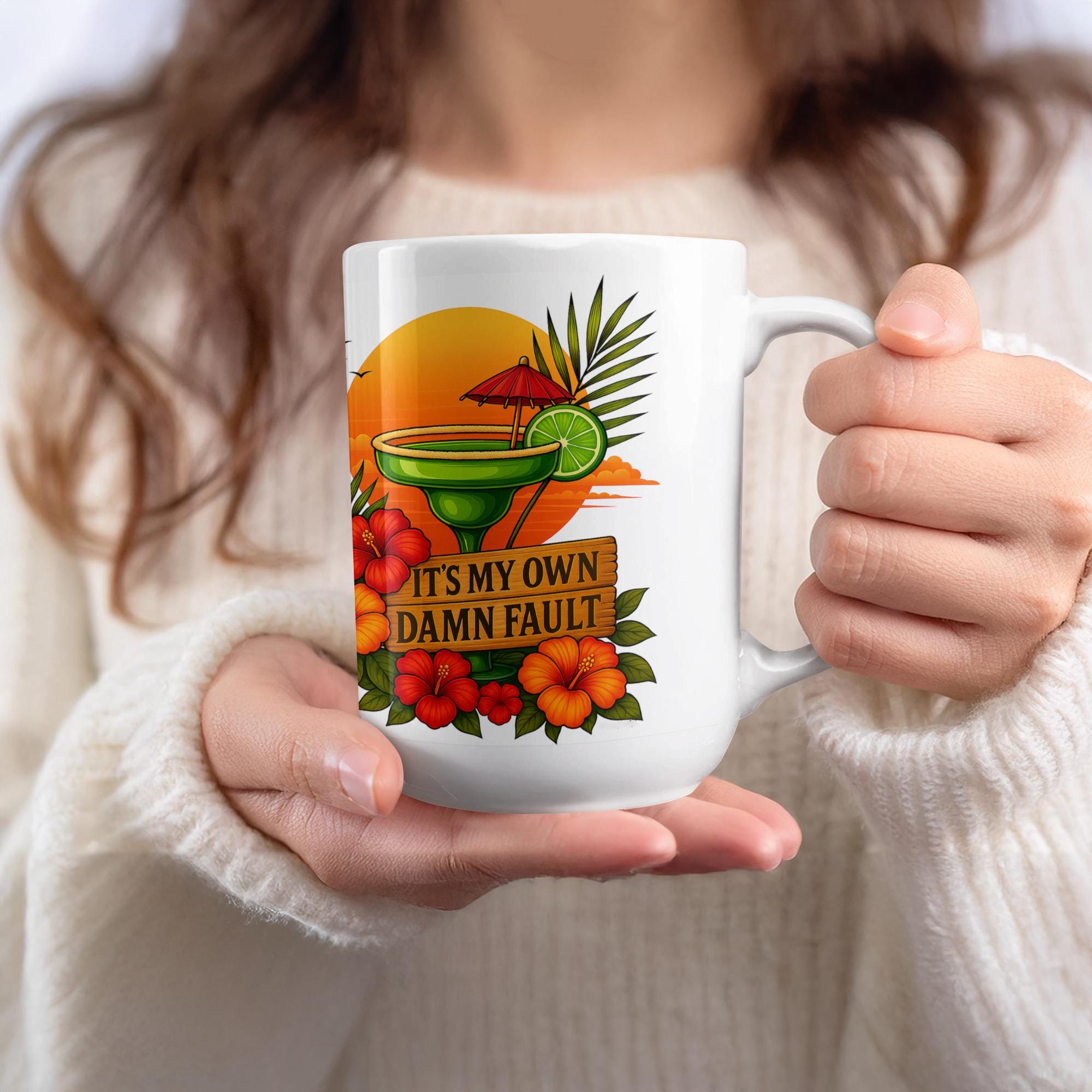 Parrot Margarita Mug: Tropical Cocktail Humor