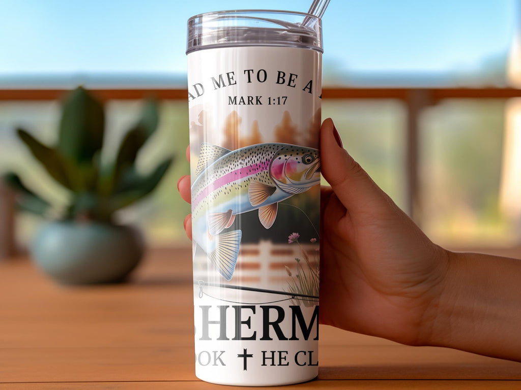 Rainbow Trout Fisherman PNG: Jesus Lead Me Sublimation Design (Digital Download)