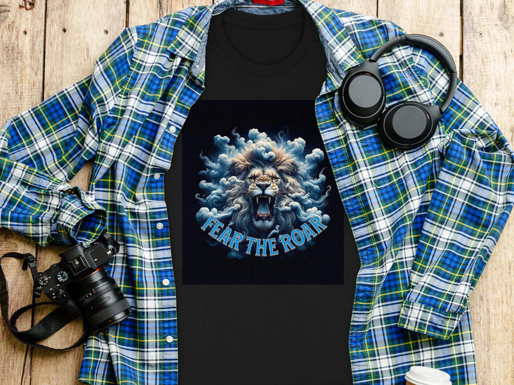 Roaring Lion T-Shirt: Fear the Roar Lions Graphic Tee - Animal Lover Gift